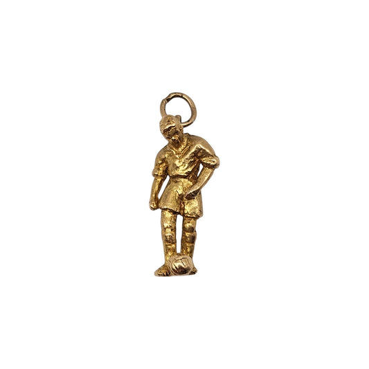 9ct gold Football Player Charm