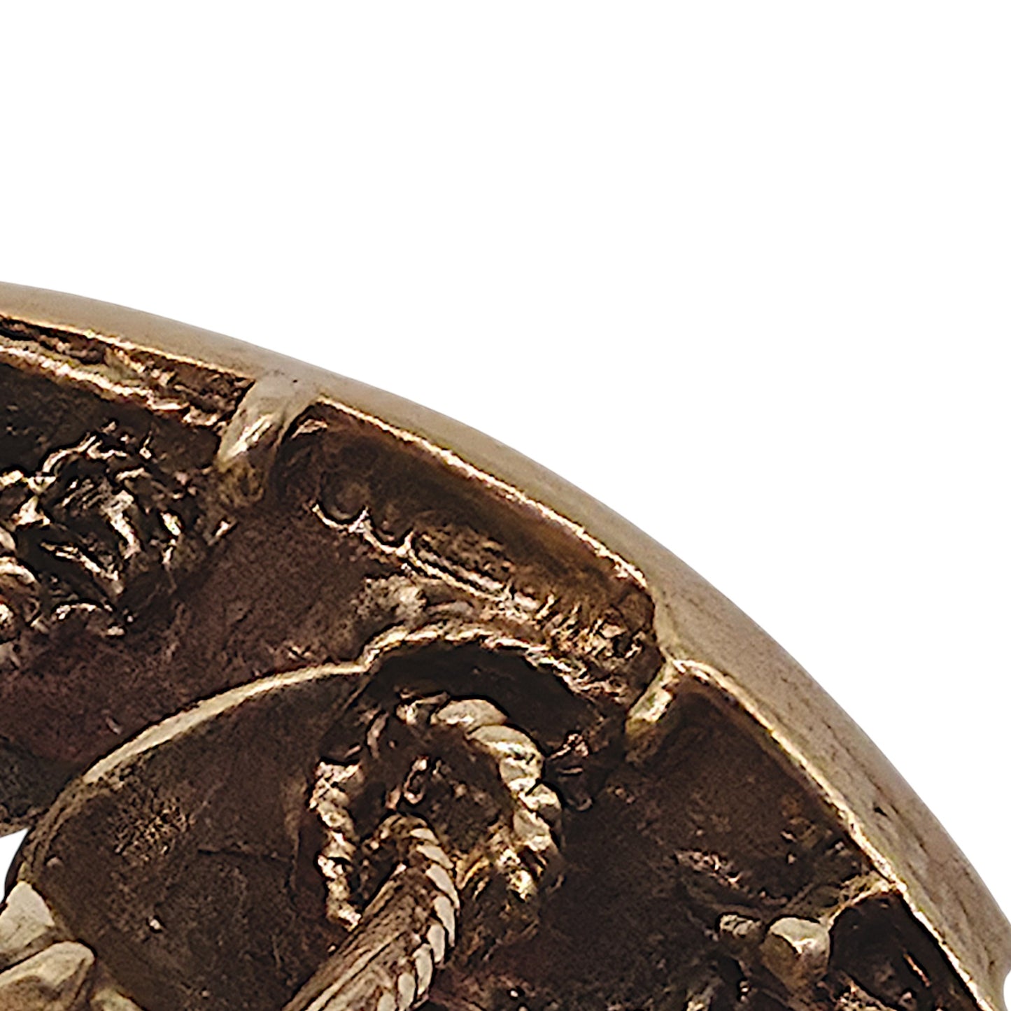 9ct 375 Yellow Gold Galleon Ship Charm c.1964 L 2.2 cm 4.8 g.