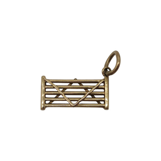 9ct 375 Yellow Gold Gate Charm 1963 L 1.4 cm 0.4 g.