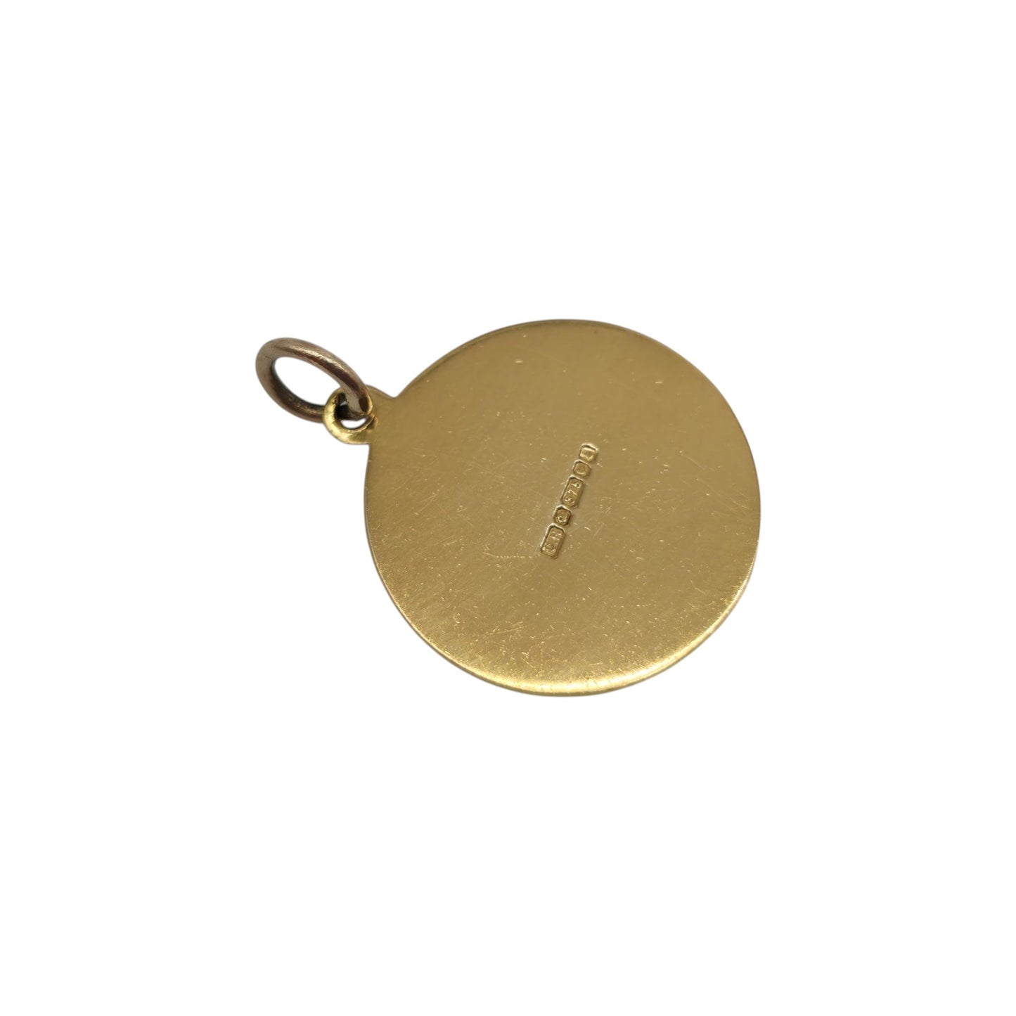 9ct 375 Yellow Gold Gemini Charm 1979 L 1.5 cm 1.6 g.