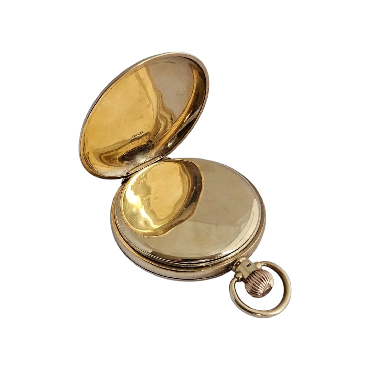 Gents 9ct 375 Yellow Gold 21 Jewels Pocket Watch by TAVANNES 1965