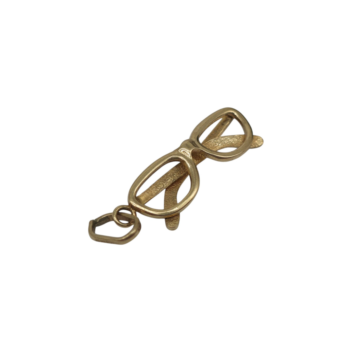 9ct 375 Yellow Gold Glasses Charm L 2.2 cm 1.4 g.
