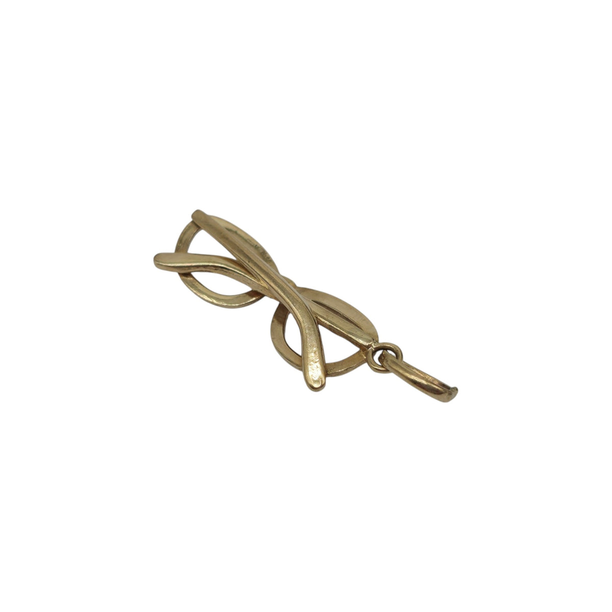 9ct 375 Yellow Gold Glasses Charm L 2.2 cm 1.4 g.