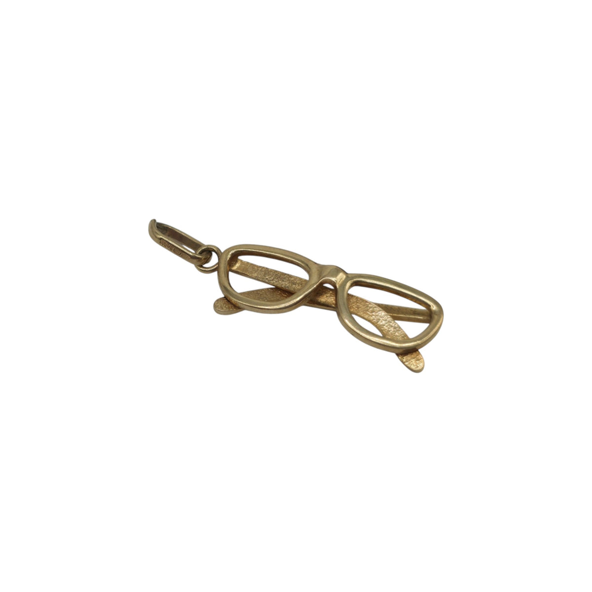 9ct 375 Yellow Gold Glasses Charm L 2.2 cm 1.4 g.