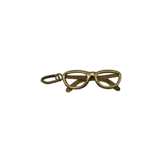 9ct 375 Yellow Gold Glasses Charm L 2.2 cm 1.4 g.