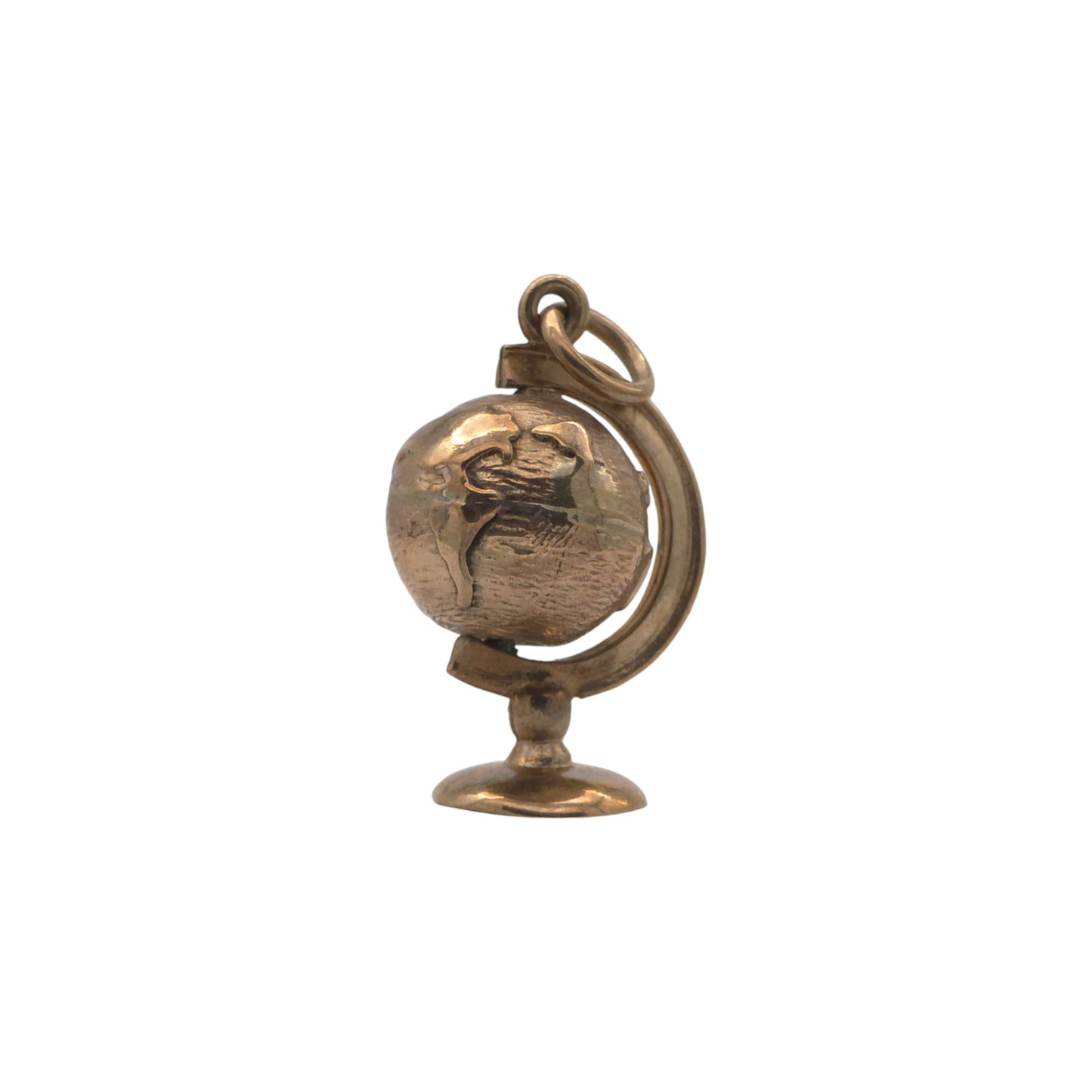 pre-owned 9ct gold Spinning Globe Charm.
