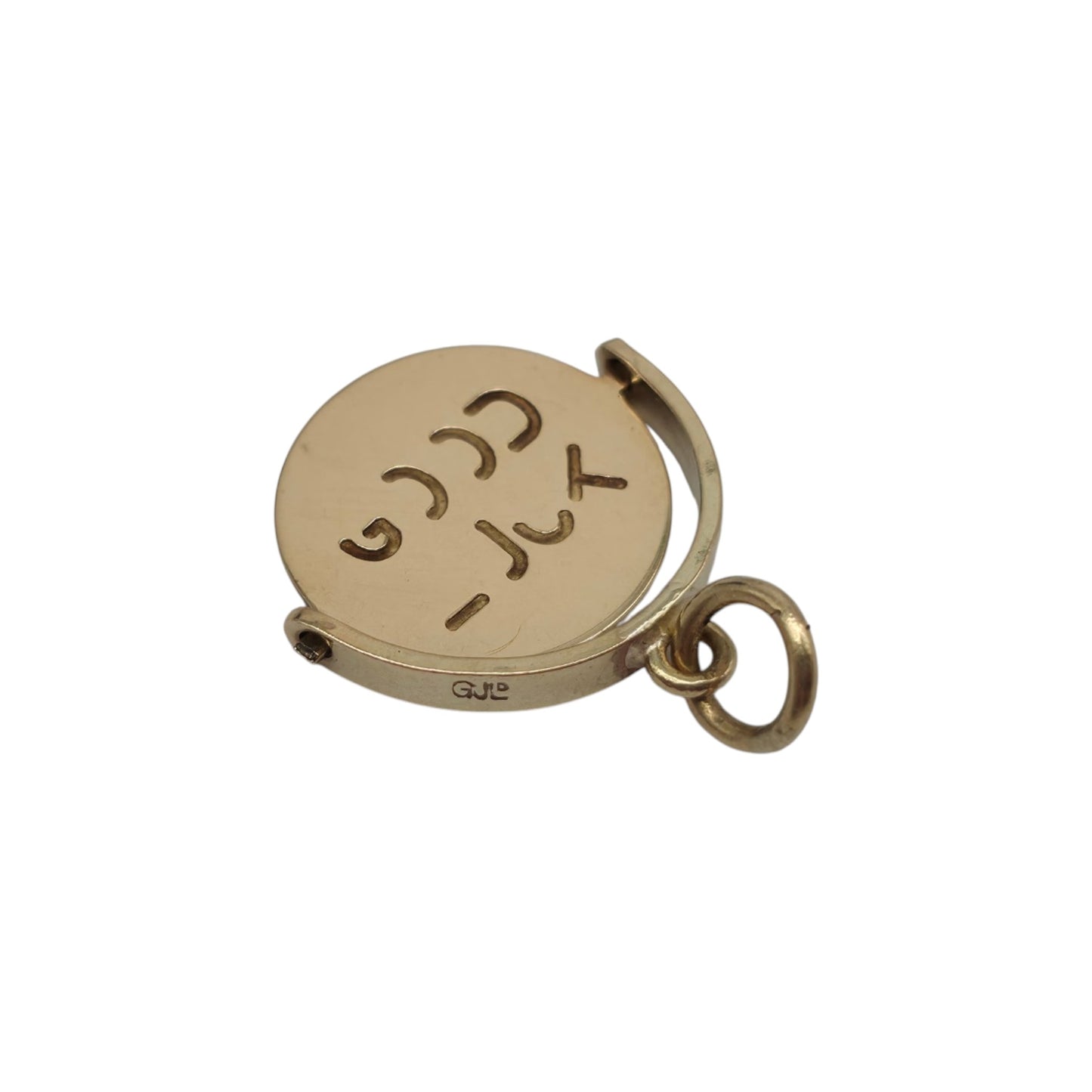 Georg Jensen 9ct 375 Yellow Gold "Good Luck" Spinner Charm 1961 L 1.4 cm 1.1 g.