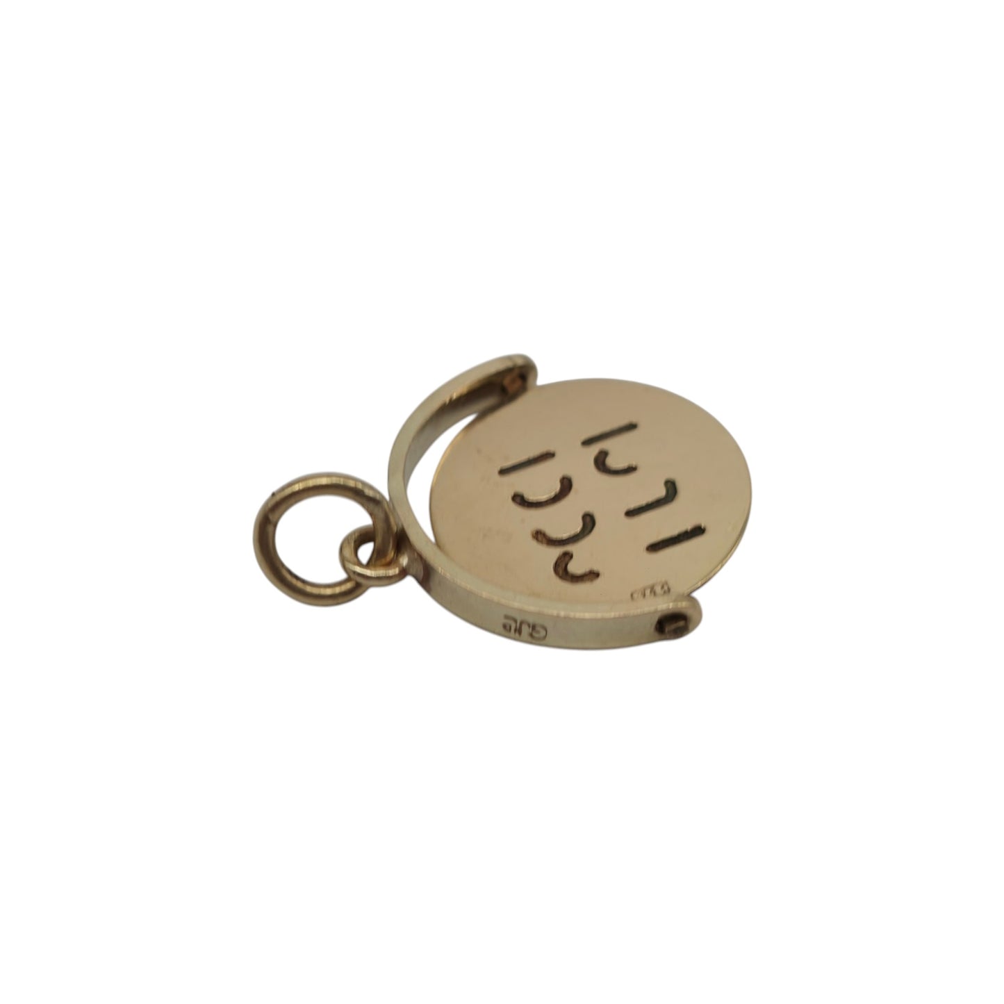 Georg Jensen 9ct 375 Yellow Gold "Good Luck" Spinner Charm 1961 L 1.4 cm 1.1 g.