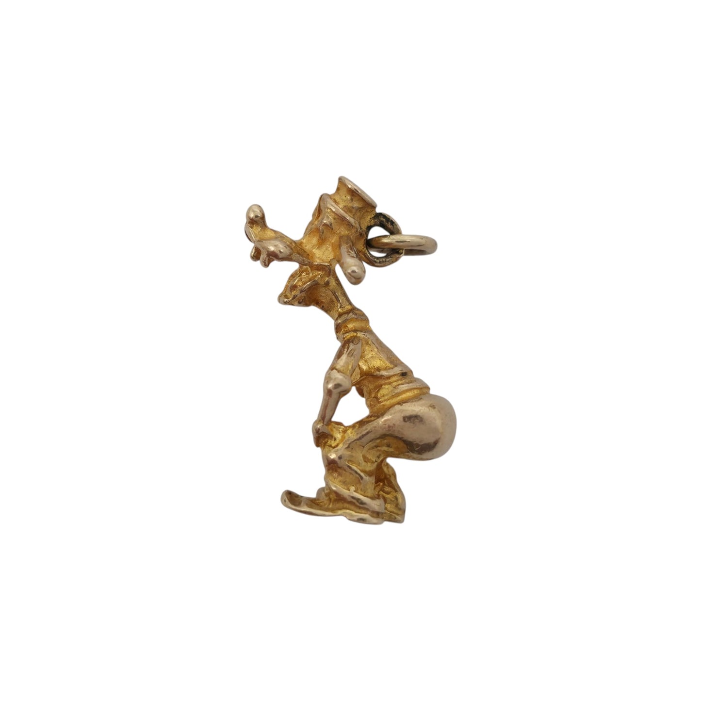 9ct 375 Yellow Gold Goofy Charm 1951 L 1.8 cm 2.3 g.