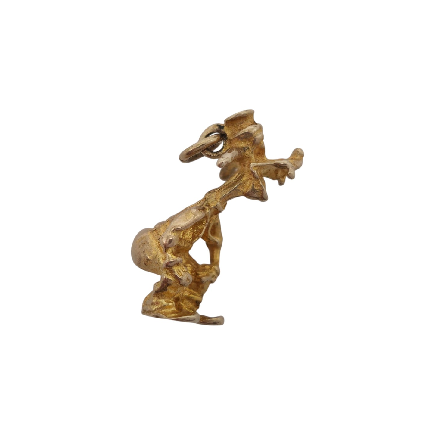 9ct 375 Yellow Gold Goofy Charm 1951 L 1.8 cm 2.3 g.