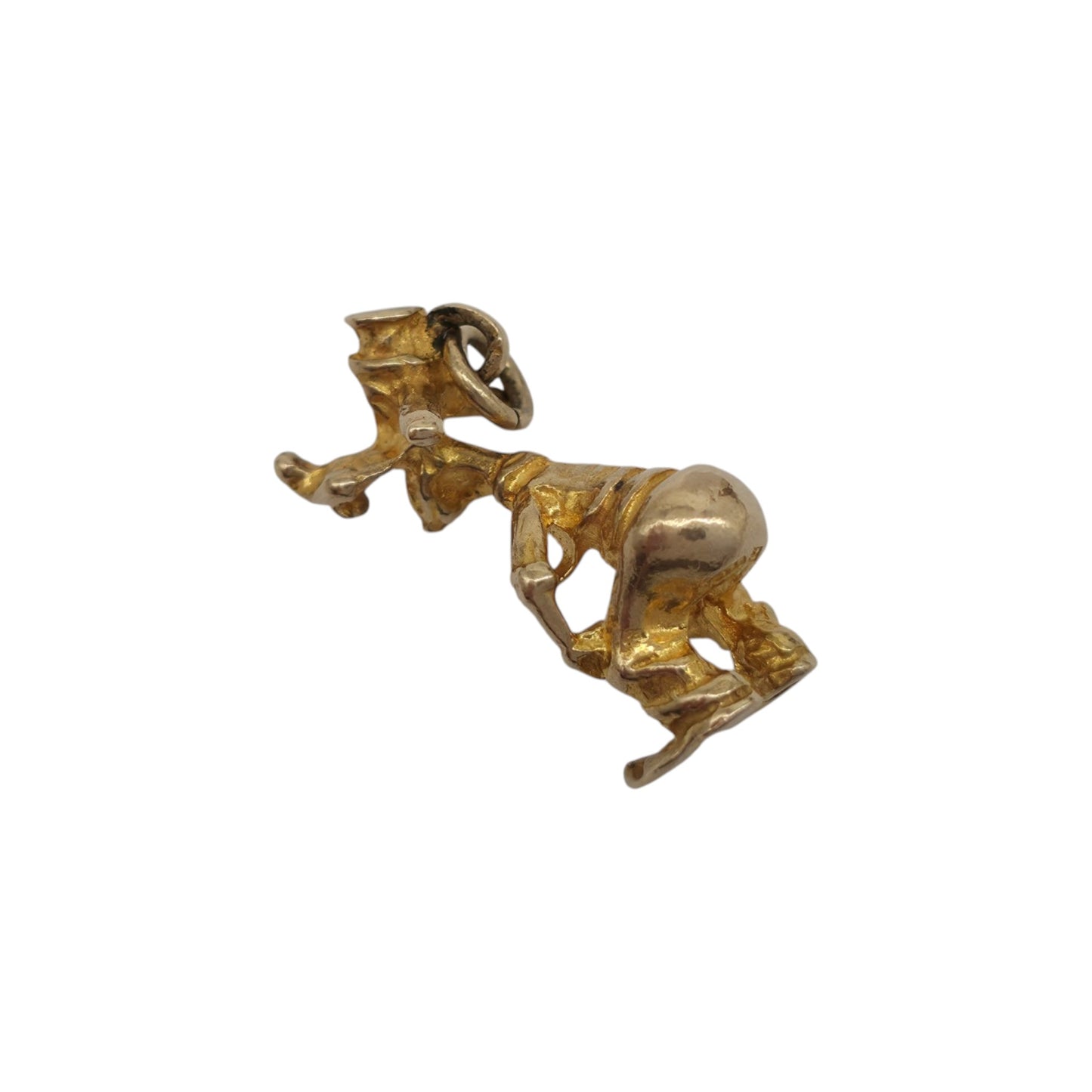 9ct 375 Yellow Gold Goofy Charm 1951 L 1.8 cm 2.3 g.