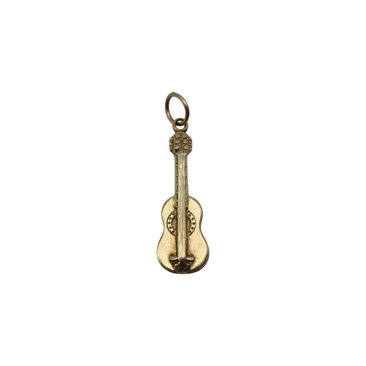 9ct Yellow Gold Guitar Charm