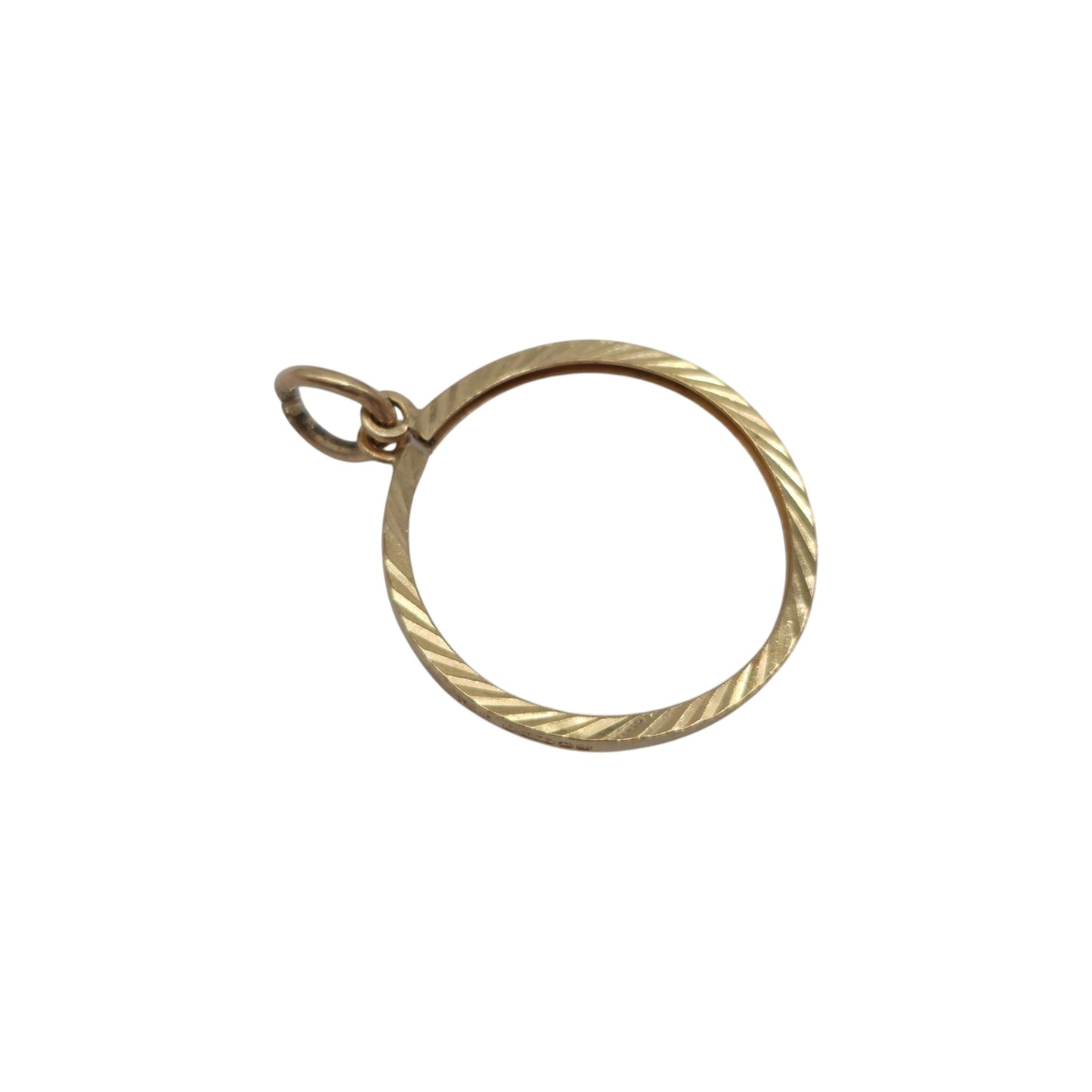 9ct 375 Yellow Gold Half Sovereign Coin Mount Pendant 1969 L 2.0 cm 0.9 g.