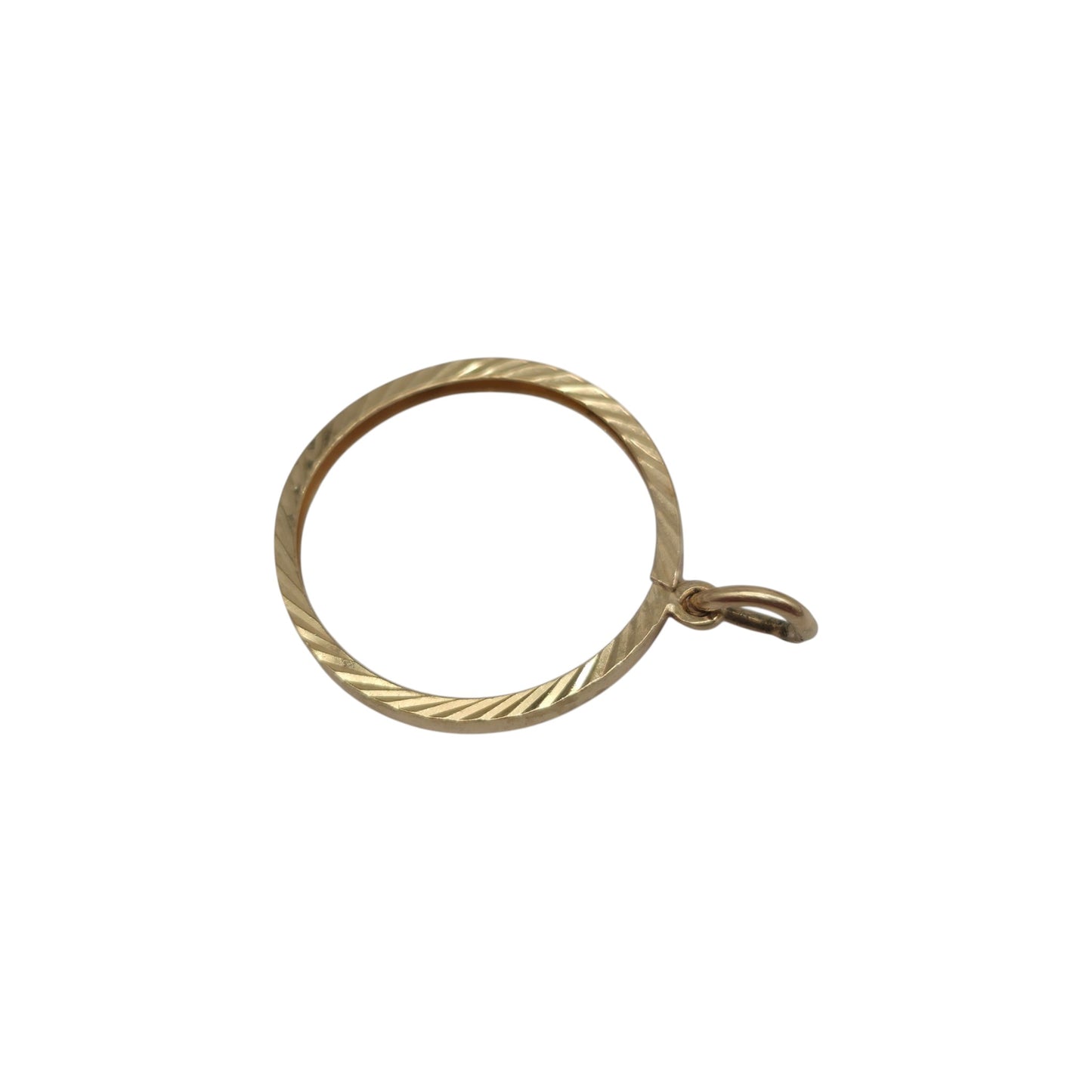 9ct 375 Yellow Gold Half Sovereign Coin Mount Pendant 1969 L 2.0 cm 0.9 g.