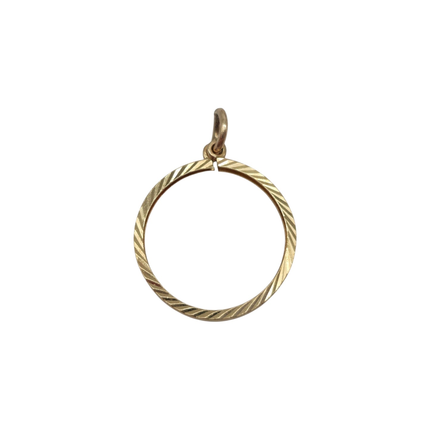 9ct 375 Yellow Gold Half Sovereign Coin Mount Pendant 1969 L 2.0 cm 0.9 g.