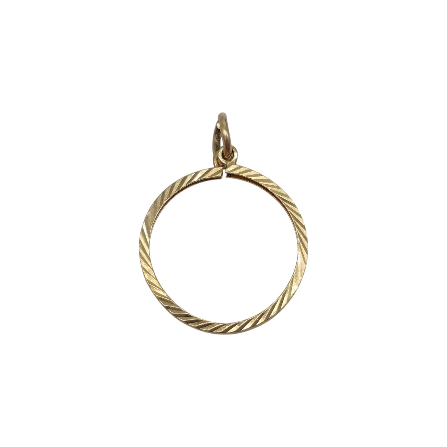 9ct 375 Yellow Gold Half Sovereign Coin Mount Pendant 1969 L 2.0 cm 0.9 g.