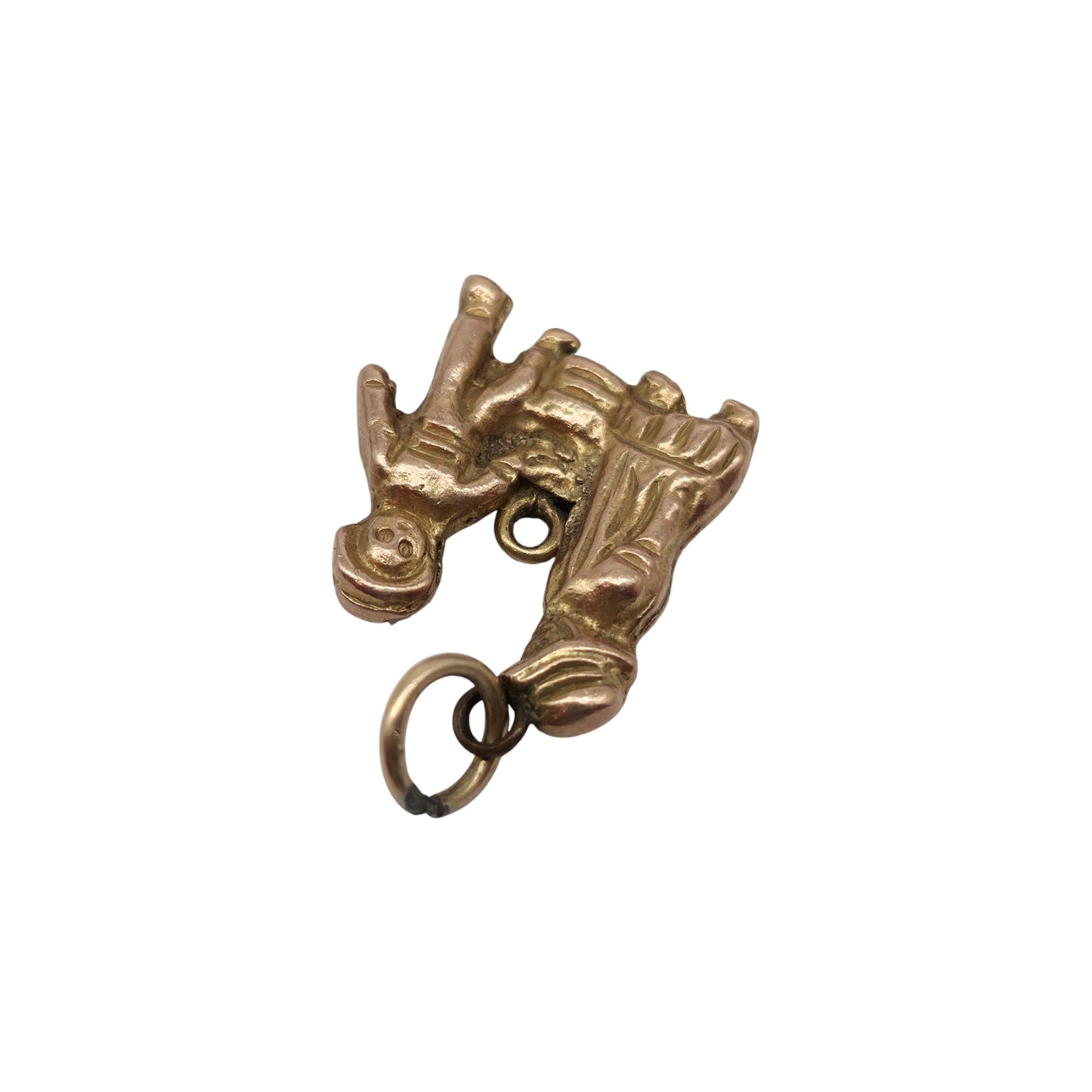 Antique 9ct Yellow Gold Hansel And Gretel Charm c.1900 L 1.5 cm 2.7 g.