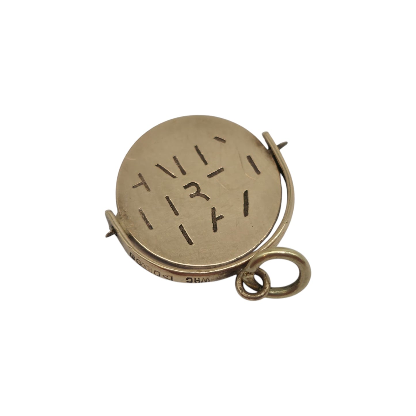 Chester 9ct 375 Yellow Gold Happy Birthday Spinner Charm 1959 L 1.4 cm 1.0 g.