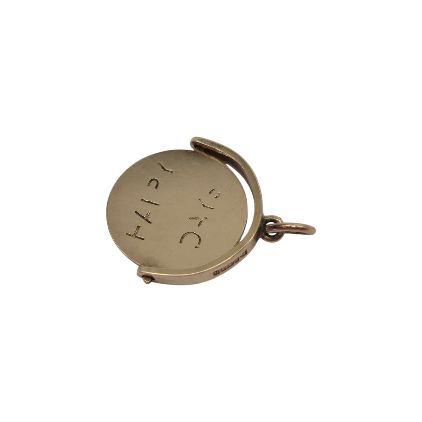 Chester 9ct 375 Yellow Gold "Happy Days" Spinner Charm 1958 L 1.4 cm 1.1 g.