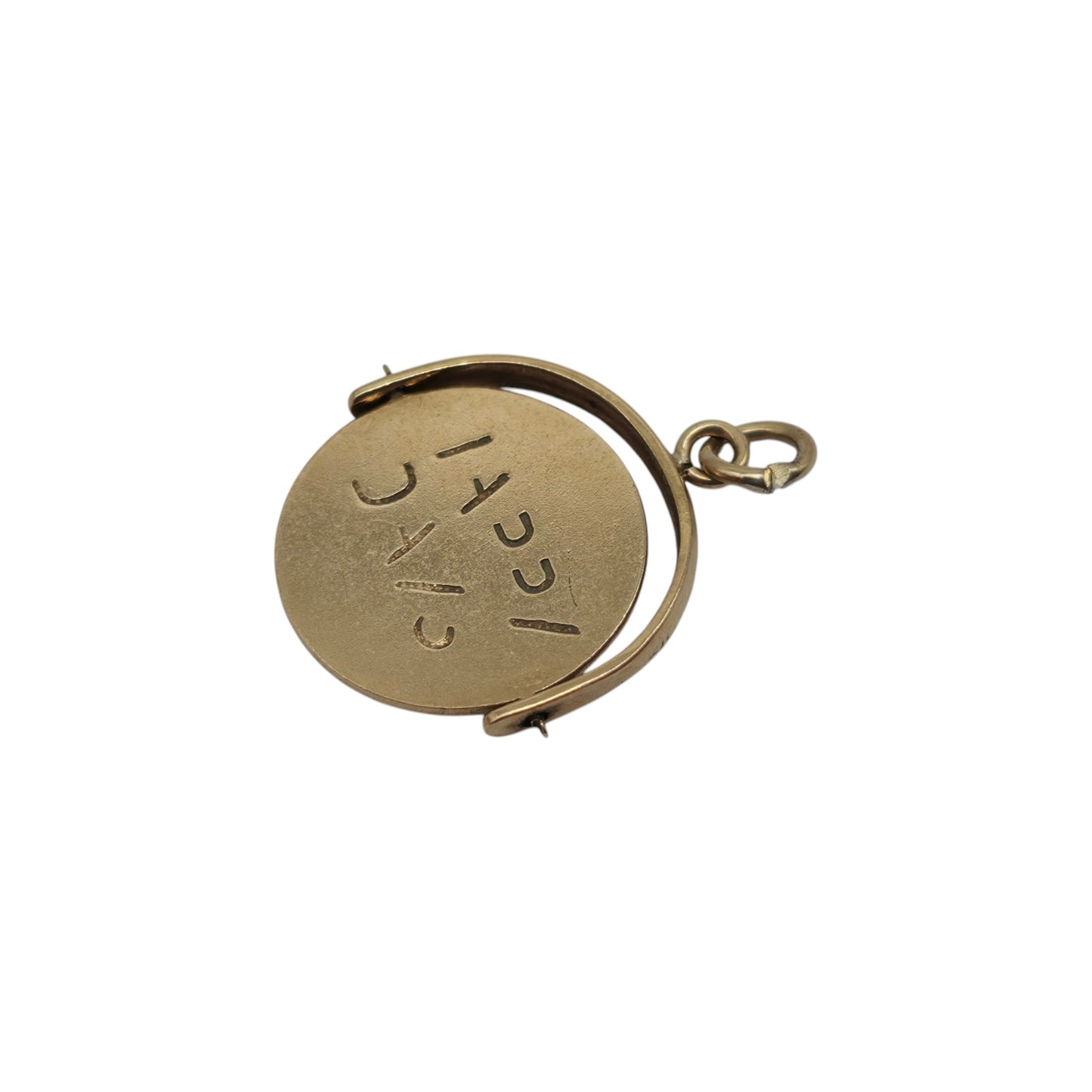 Chester 9ct 375 Yellow Gold "Happy Days" Spinner Charm 1956 L 1.4 cm 1.0 g.