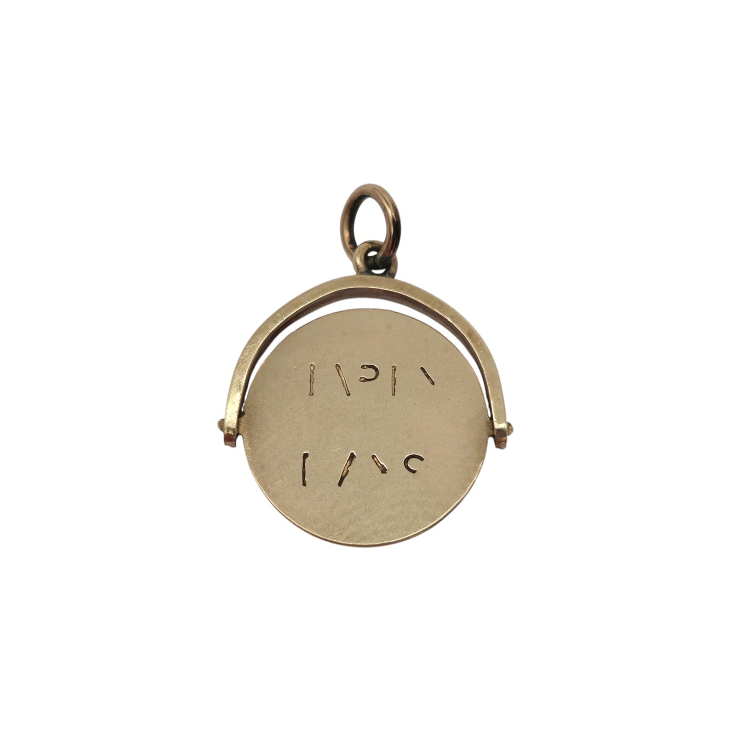 Chester 9ct 375 Yellow Gold "Happy Days" Spinner Charm 1958 L 1.4 cm 1.1 g.