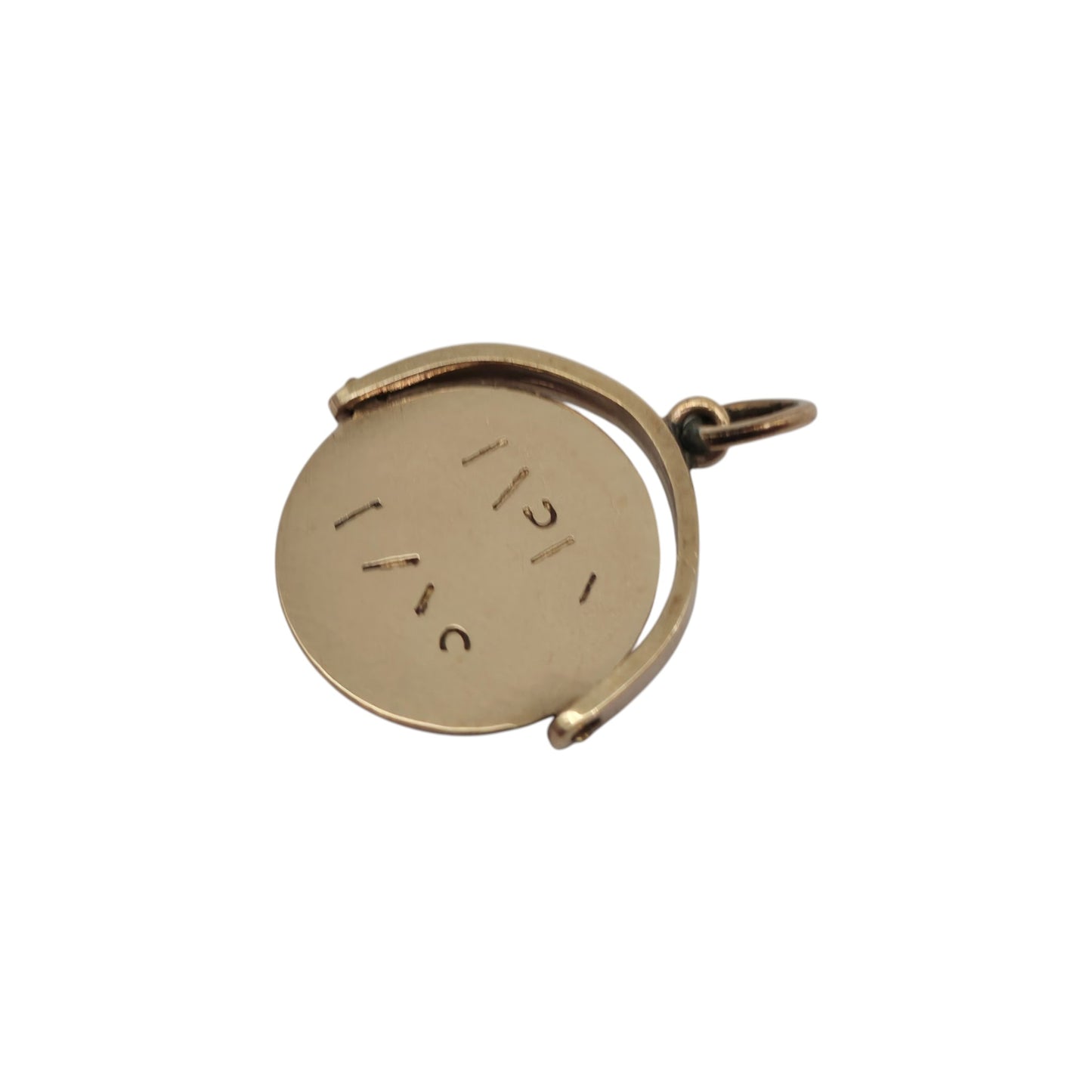 Chester 9ct 375 Yellow Gold "Happy Days" Spinner Charm 1958 L 1.4 cm 1.1 g.