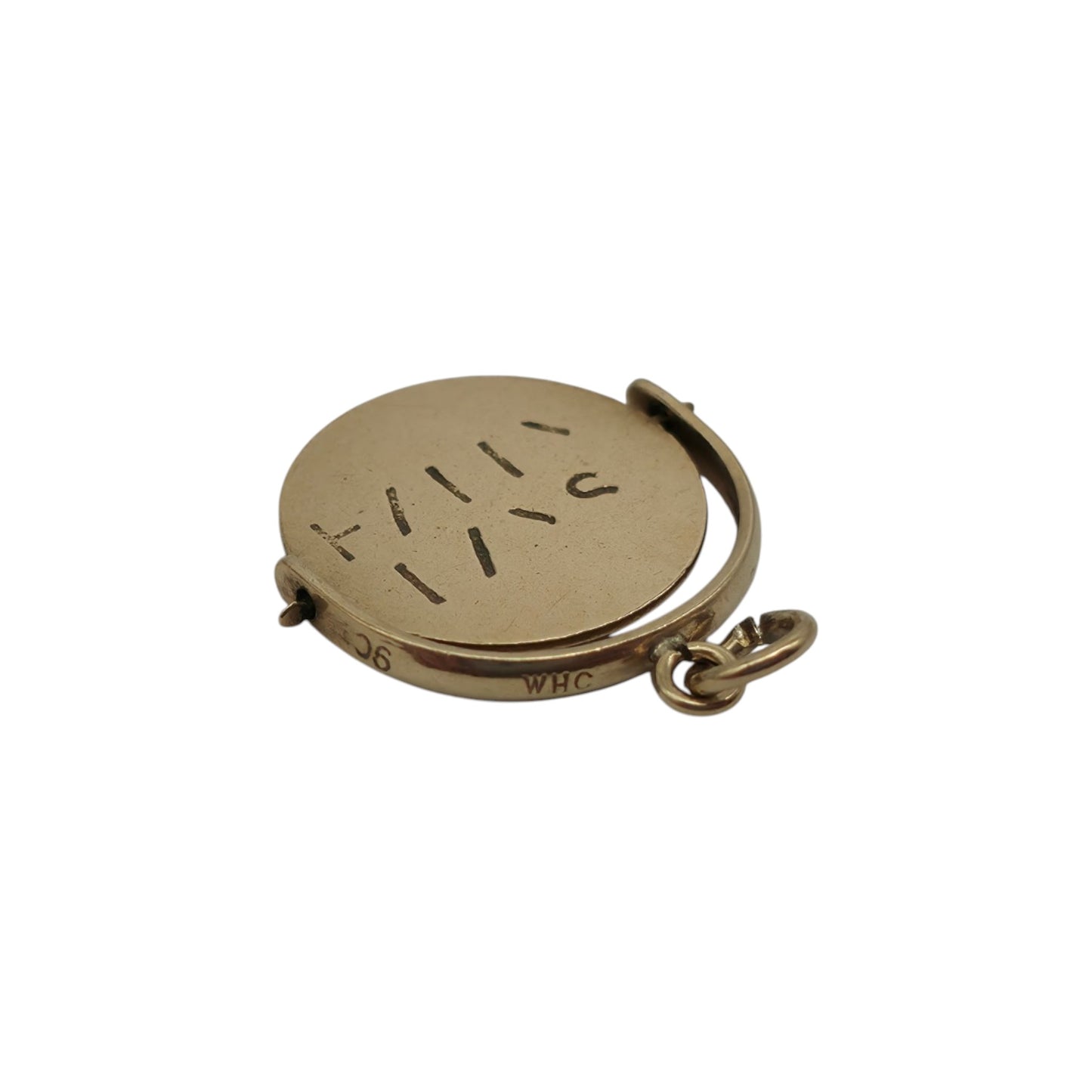 Chester 9ct 375 Yellow Gold "Happy Days" Spinner Charm 1956 L 1.4 cm 1.0 g.