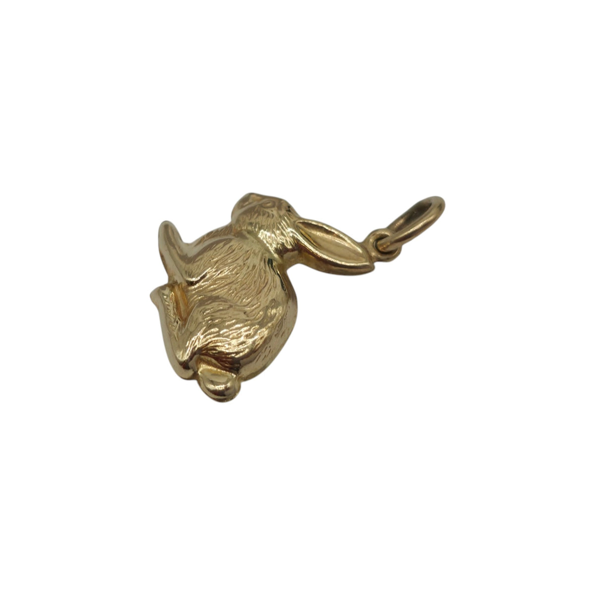 9ct Yellow Gold Hare Charm L 1.5 cm 0.8 g.