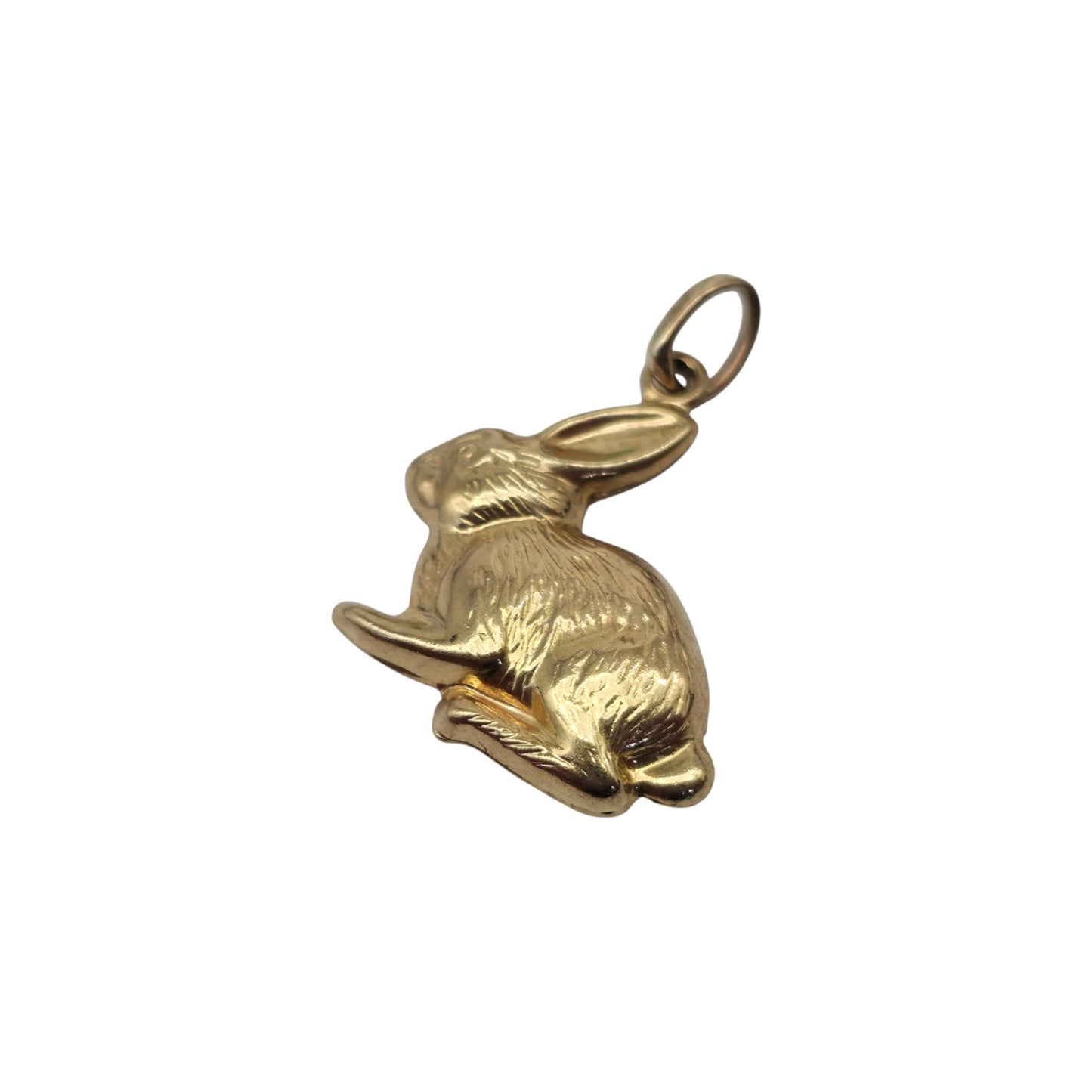 9ct Yellow Gold Hare Charm L 1.5 cm 0.7 g.