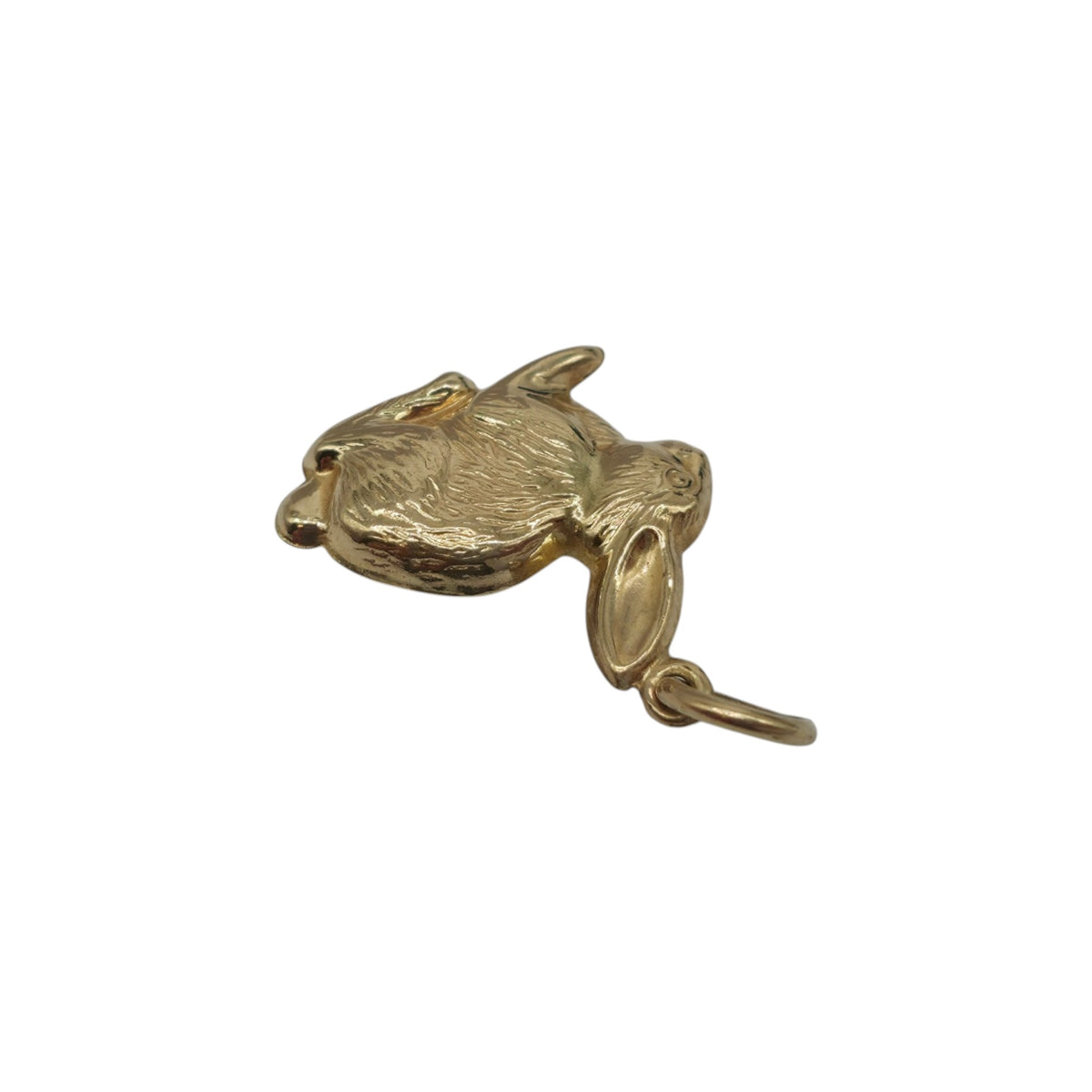 9ct Yellow Gold Hare Charm L 1.5 cm 0.8 g.
