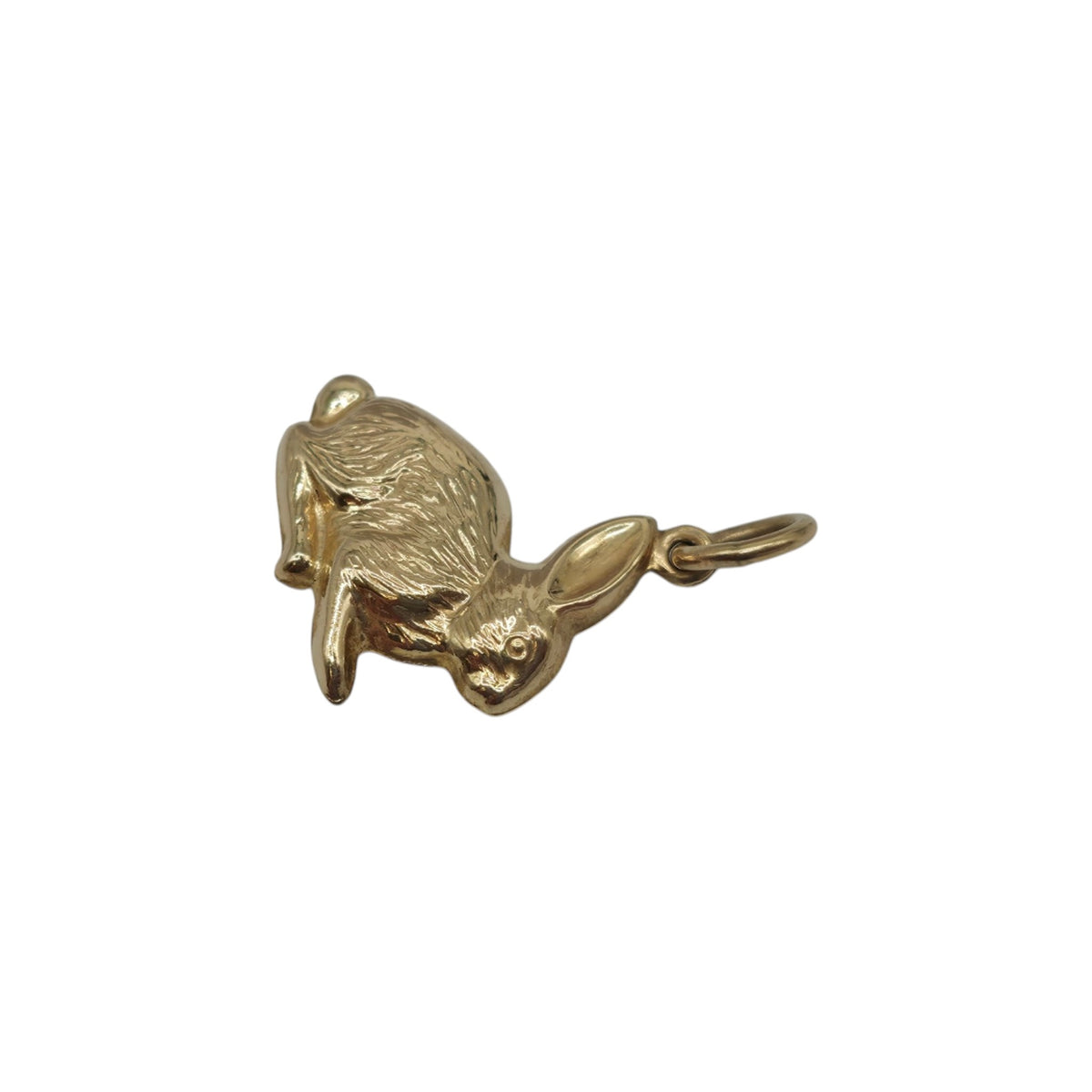 9ct Yellow Gold Hare Charm L 1.5 cm 0.8 g.