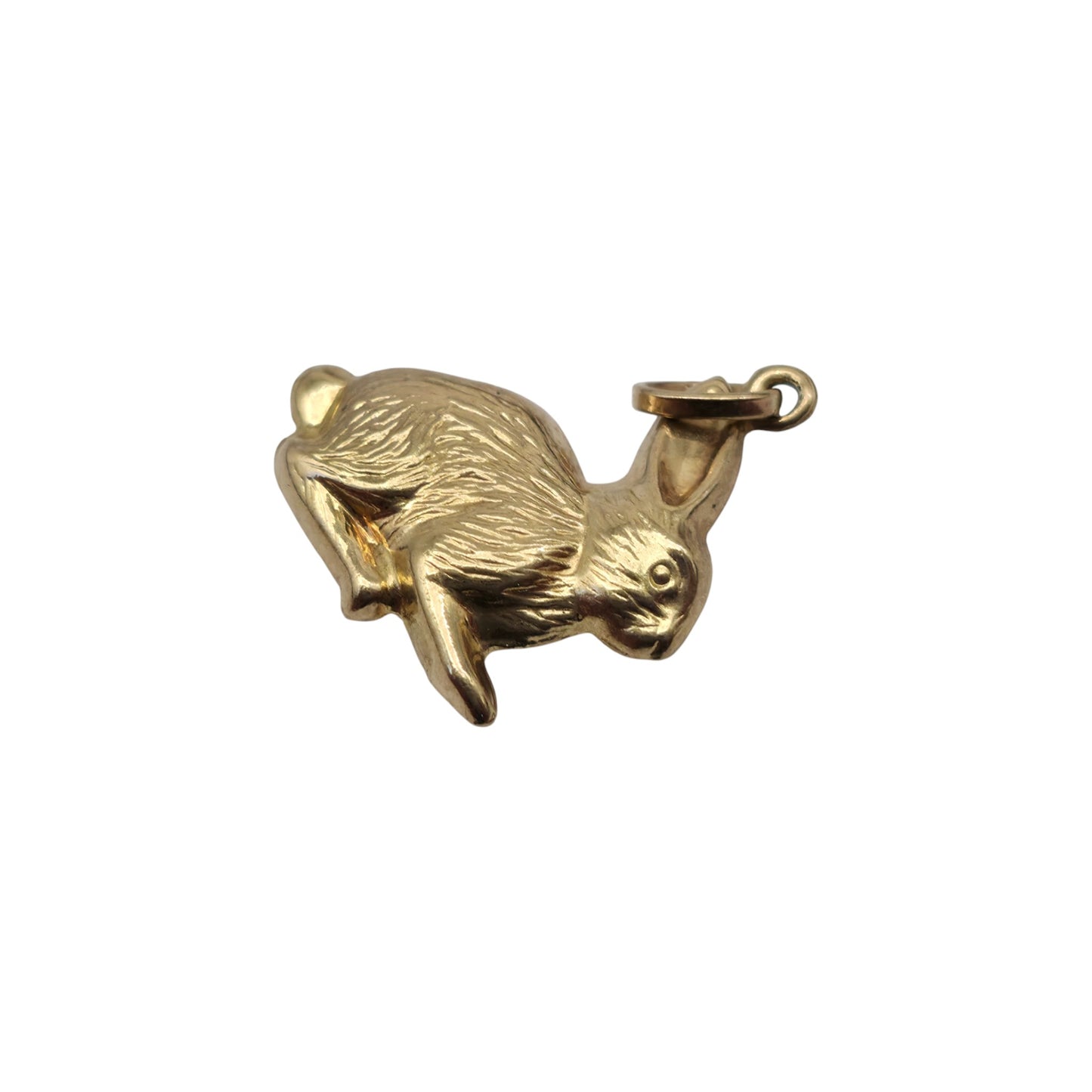 9ct Yellow Gold Hare Charm L 1.5 cm 0.7 g.