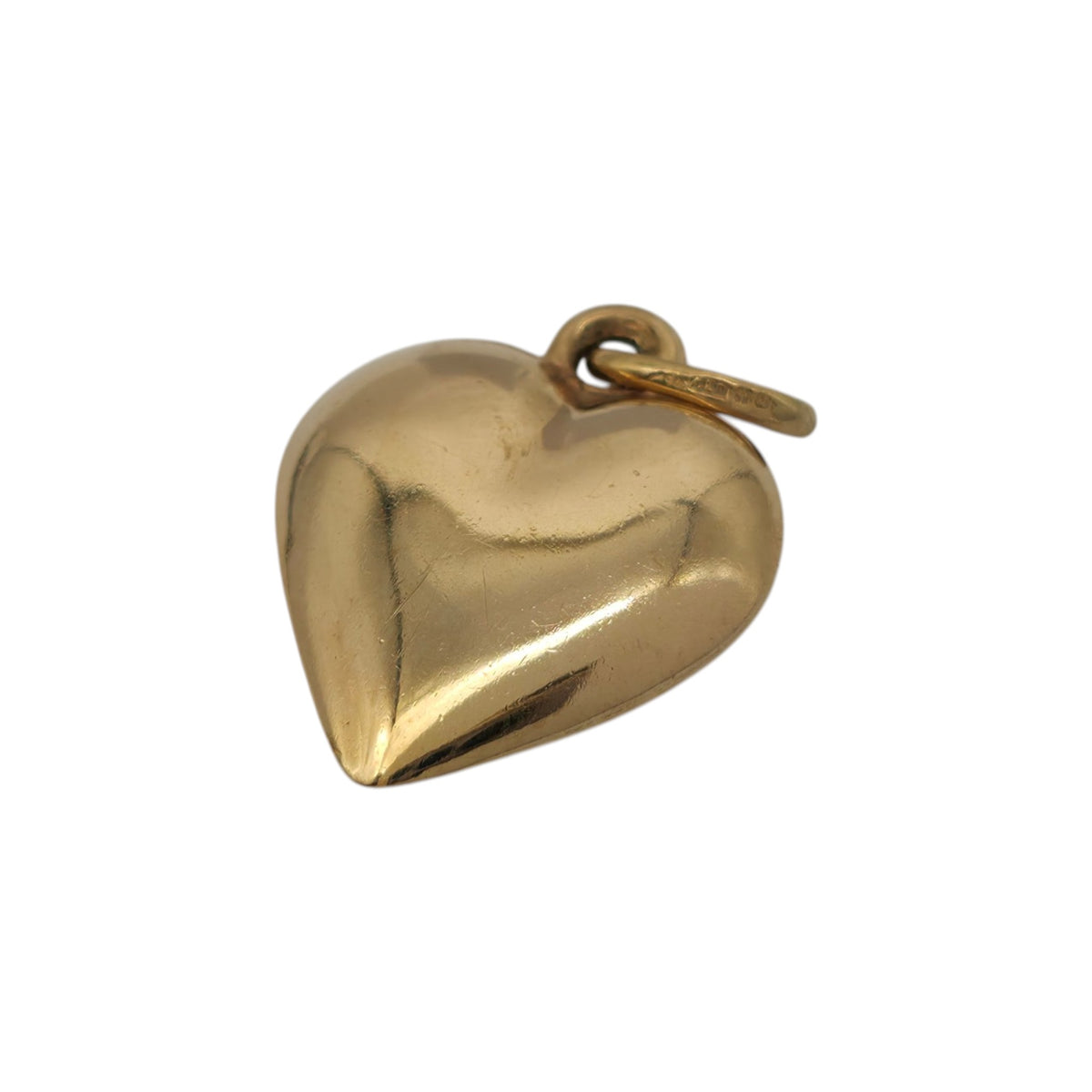 Unoaerre 9ct 375 Yellow Gold Heart Charm L 1.6 cm 1.8 g.