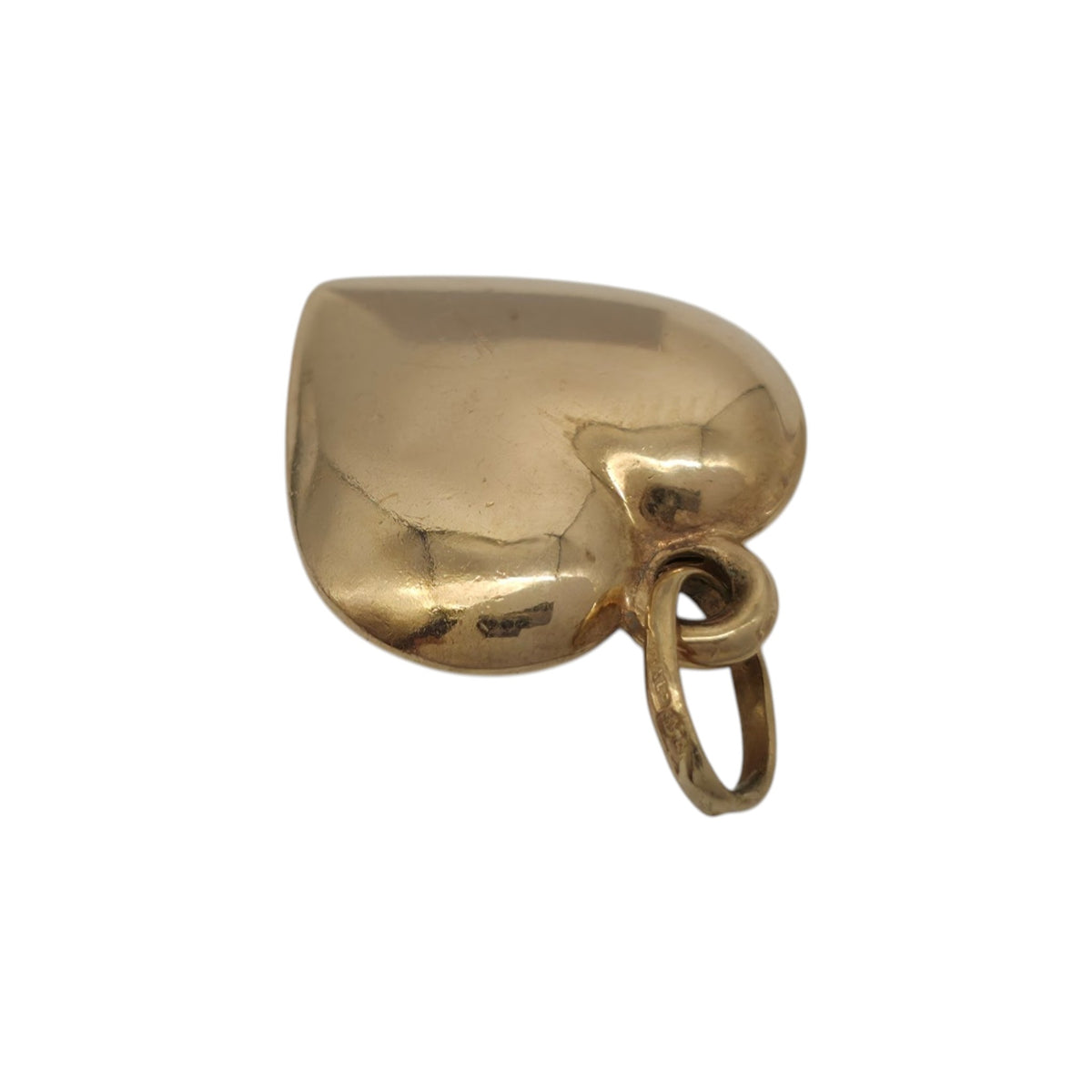 Unoaerre 9ct 375 Yellow Gold Heart Charm L 1.6 cm 1.8 g.