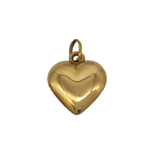 Unoaerre 9ct 375 Yellow Gold Heart Charm L 1.6 cm 1.8 g.