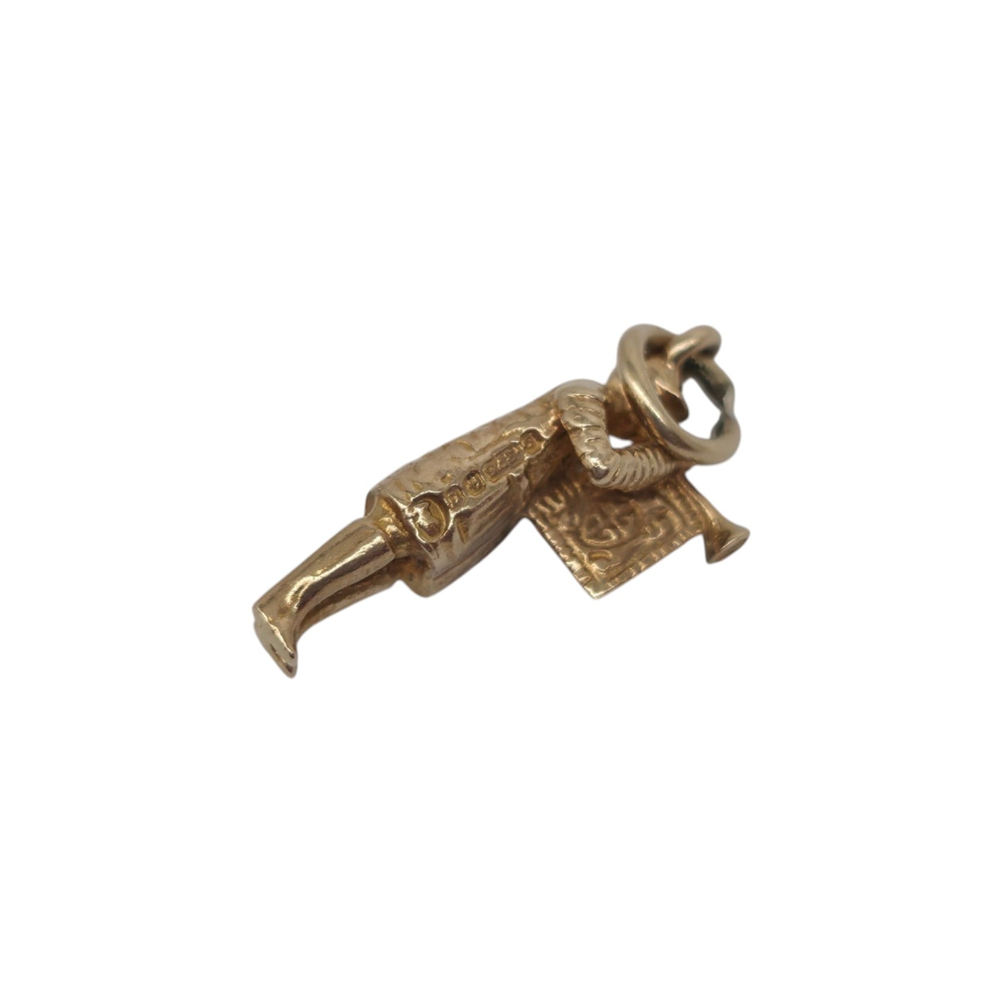 9K 375イエローゴールド ヘラルドチャーム 1952年製 長さ1.6cm 1.8g