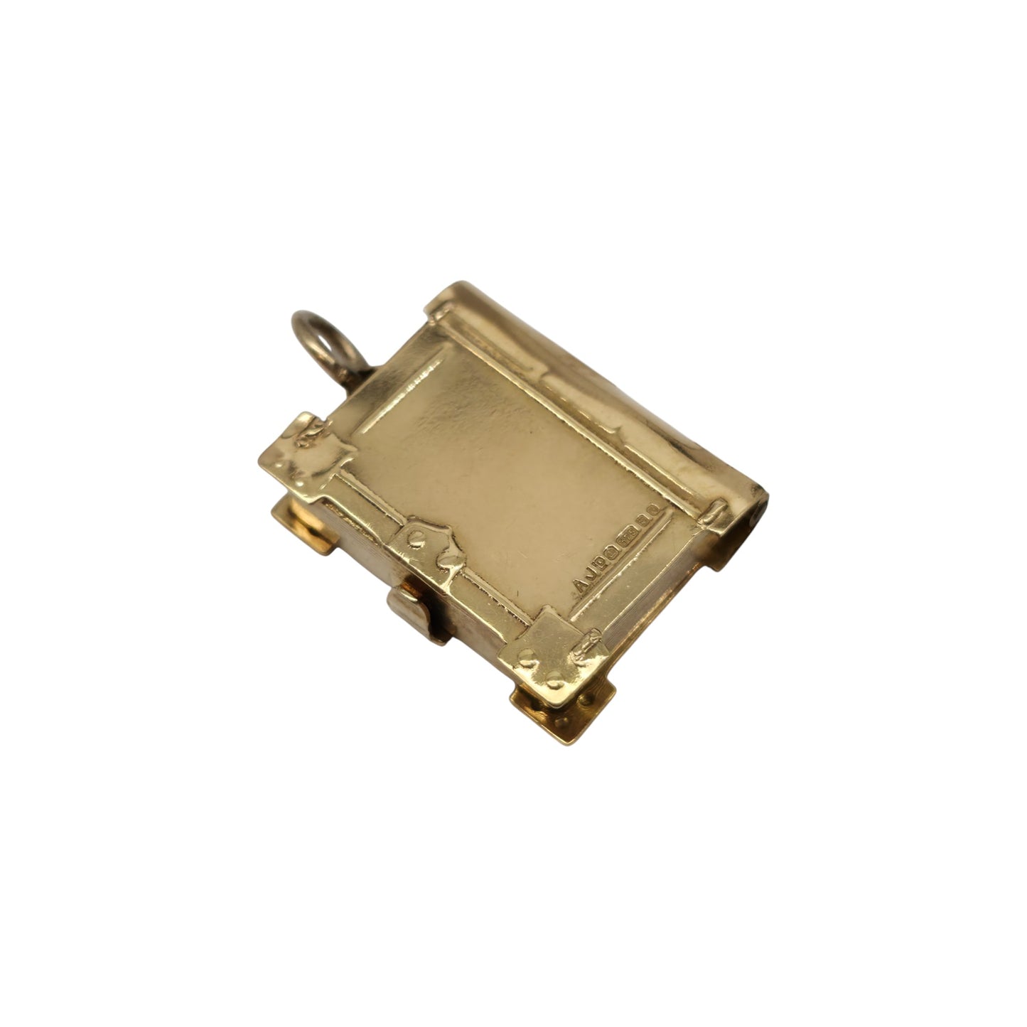 9ct 375 Yellow Gold Holy Bible Opening Charm 1977 L 2.0 cm 3.6 g.