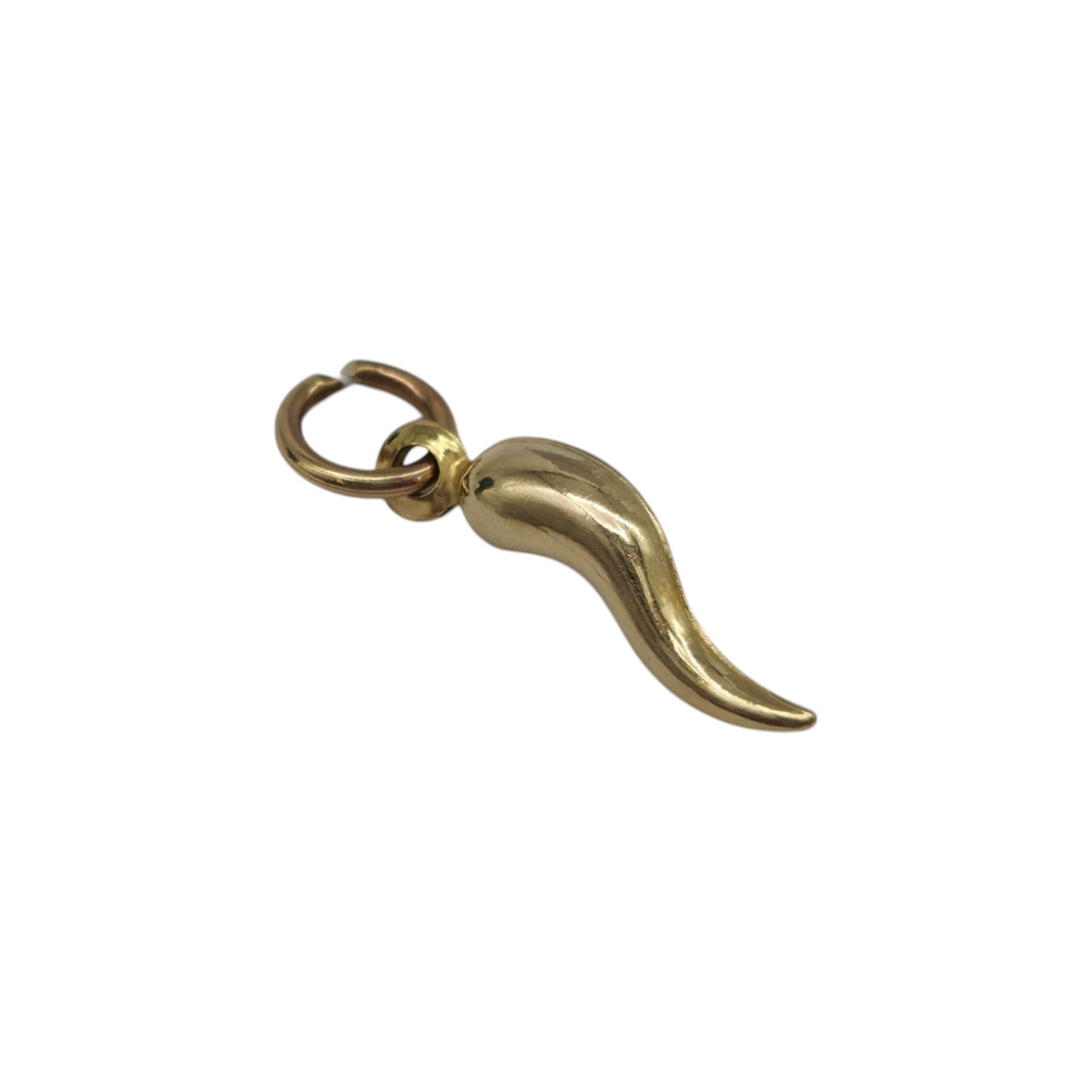 Petite 10ct Yellow Gold Horn Of Plenty Charm L 1.2 cm 0.3 g.