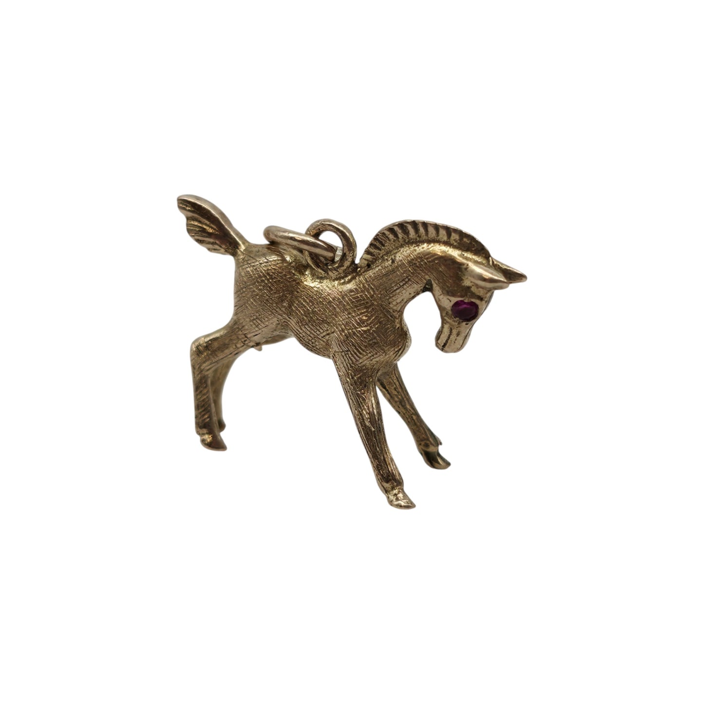 Georg Jensen 9ct 375 Yellow Gold Horse Charm 1966 L 2.0 cm 2.5 g.