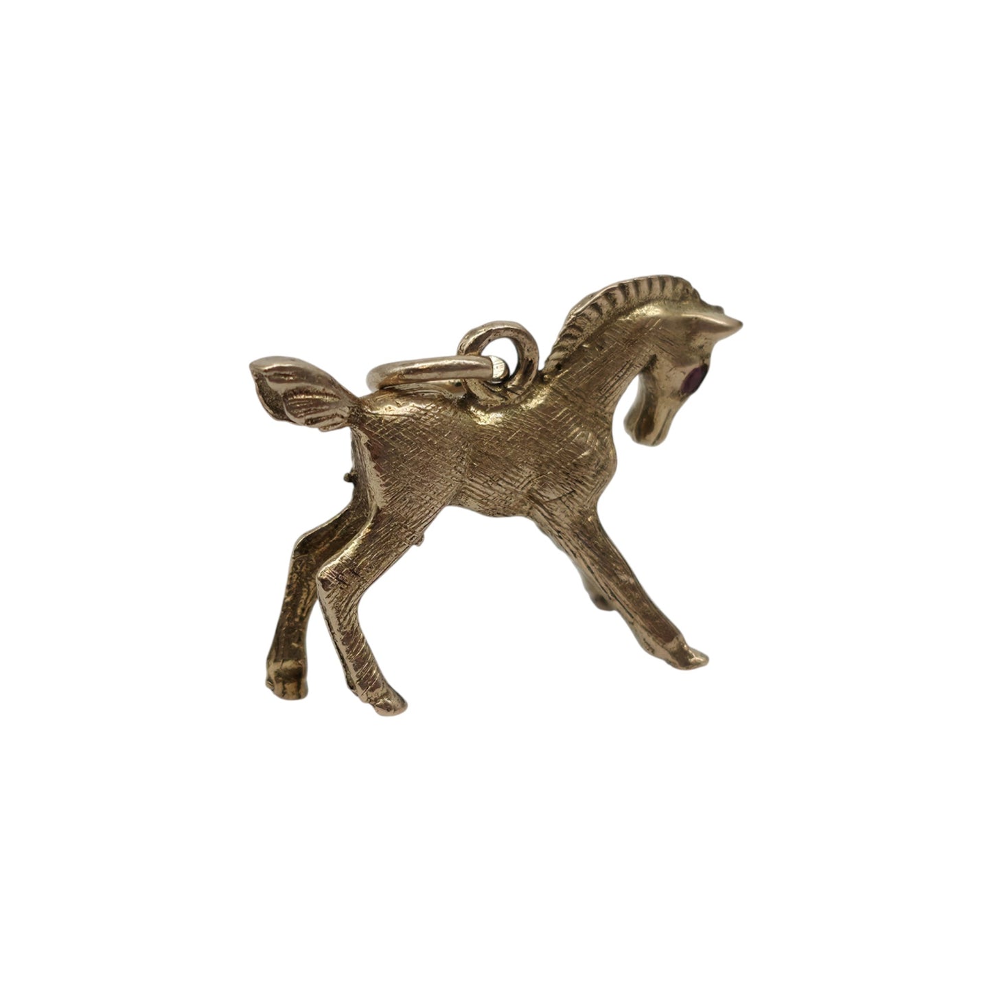 Georg Jensen 9ct 375 Yellow Gold Horse Charm 1966 L 2.0 cm 2.5 g.
