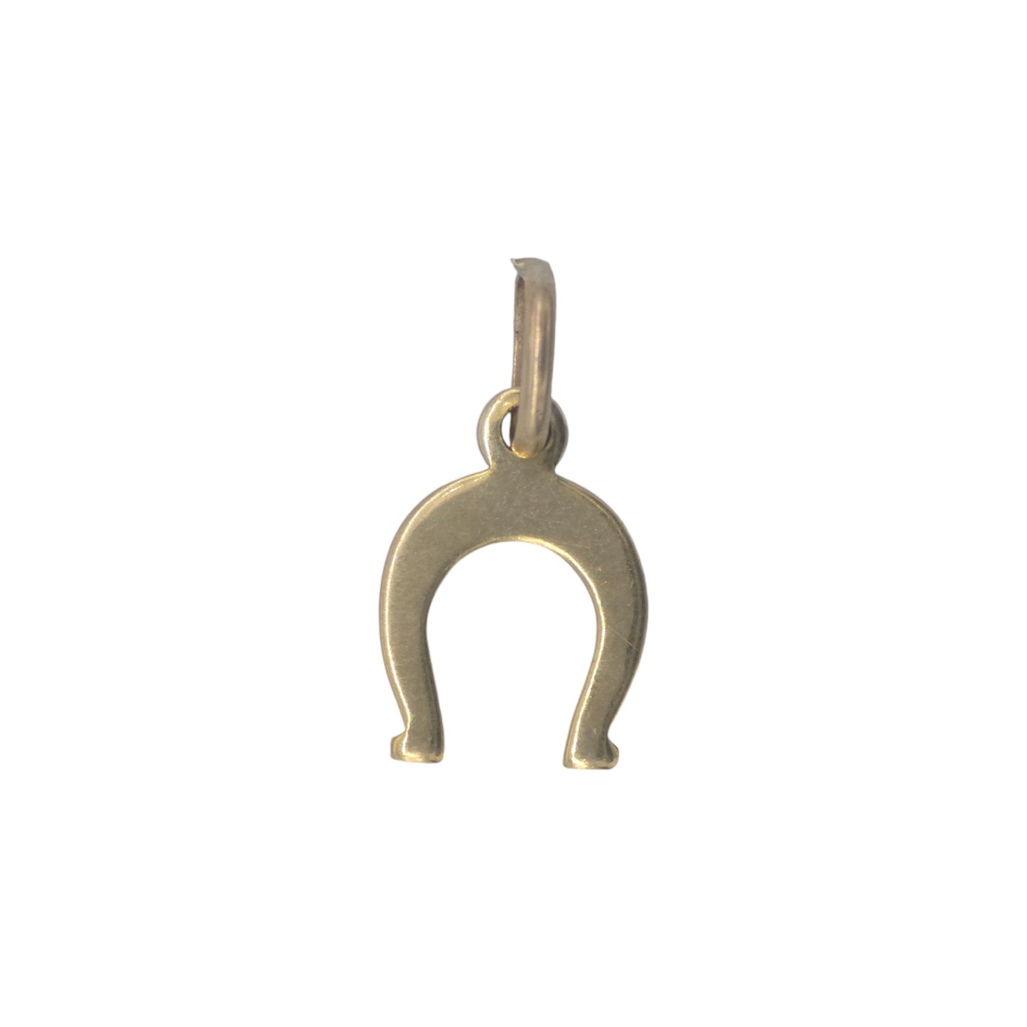 9ct 375 Yellow Gold Horseshoe Charm L 1.0 cm 0.7 g.