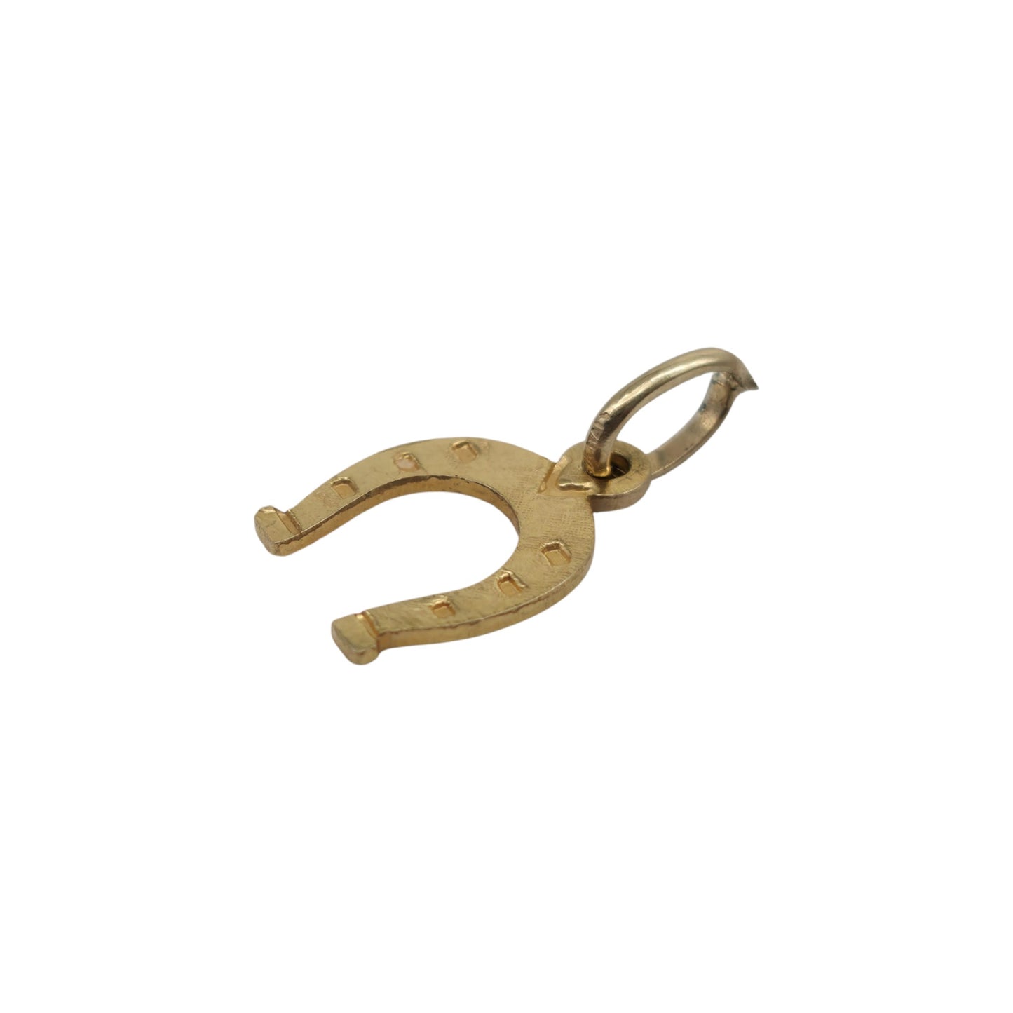 9ct 375 Yellow Gold Horseshoe Charm L 1.0 cm 0.7 g.