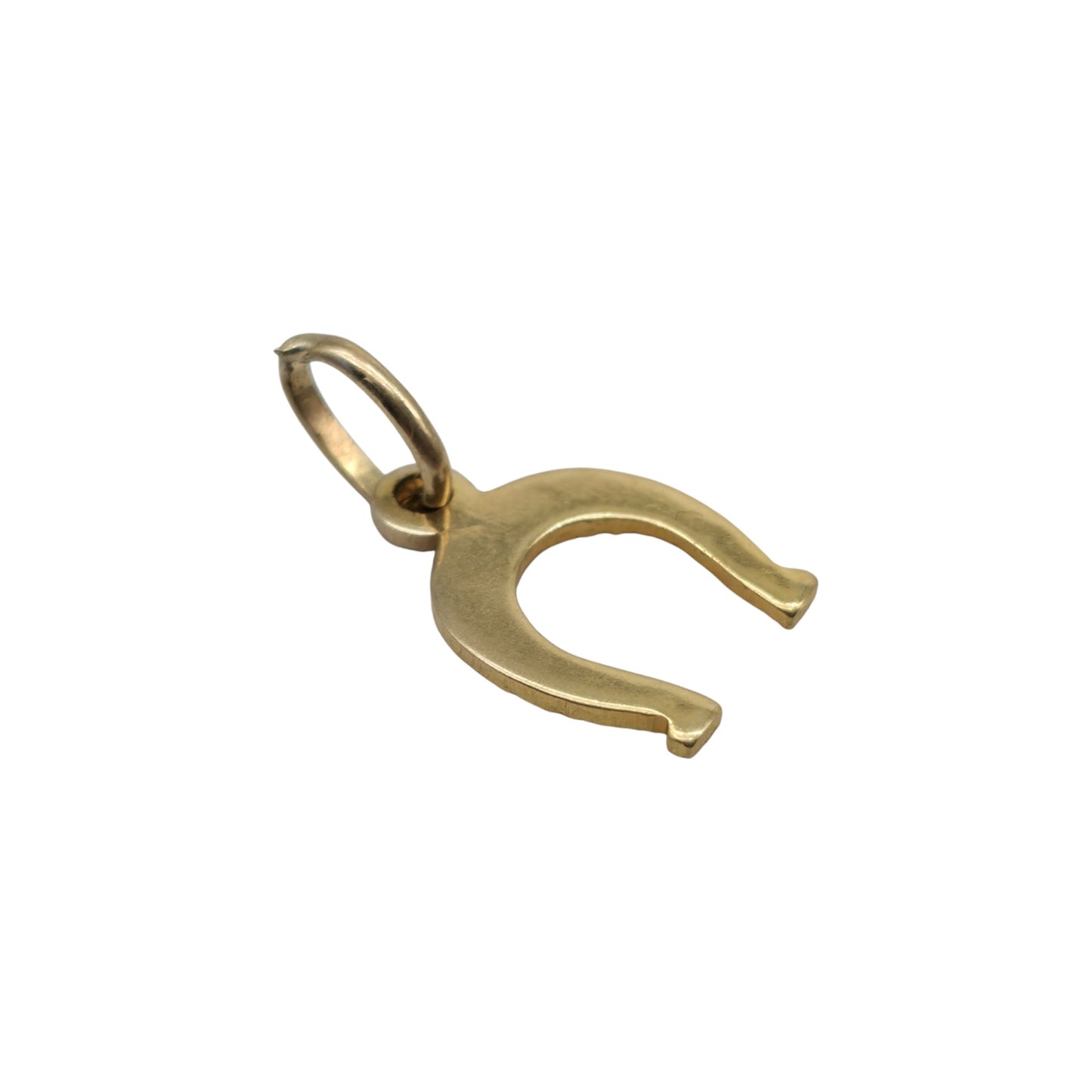 9ct 375 Yellow Gold Horseshoe Charm L 1.0 cm 0.7 g.