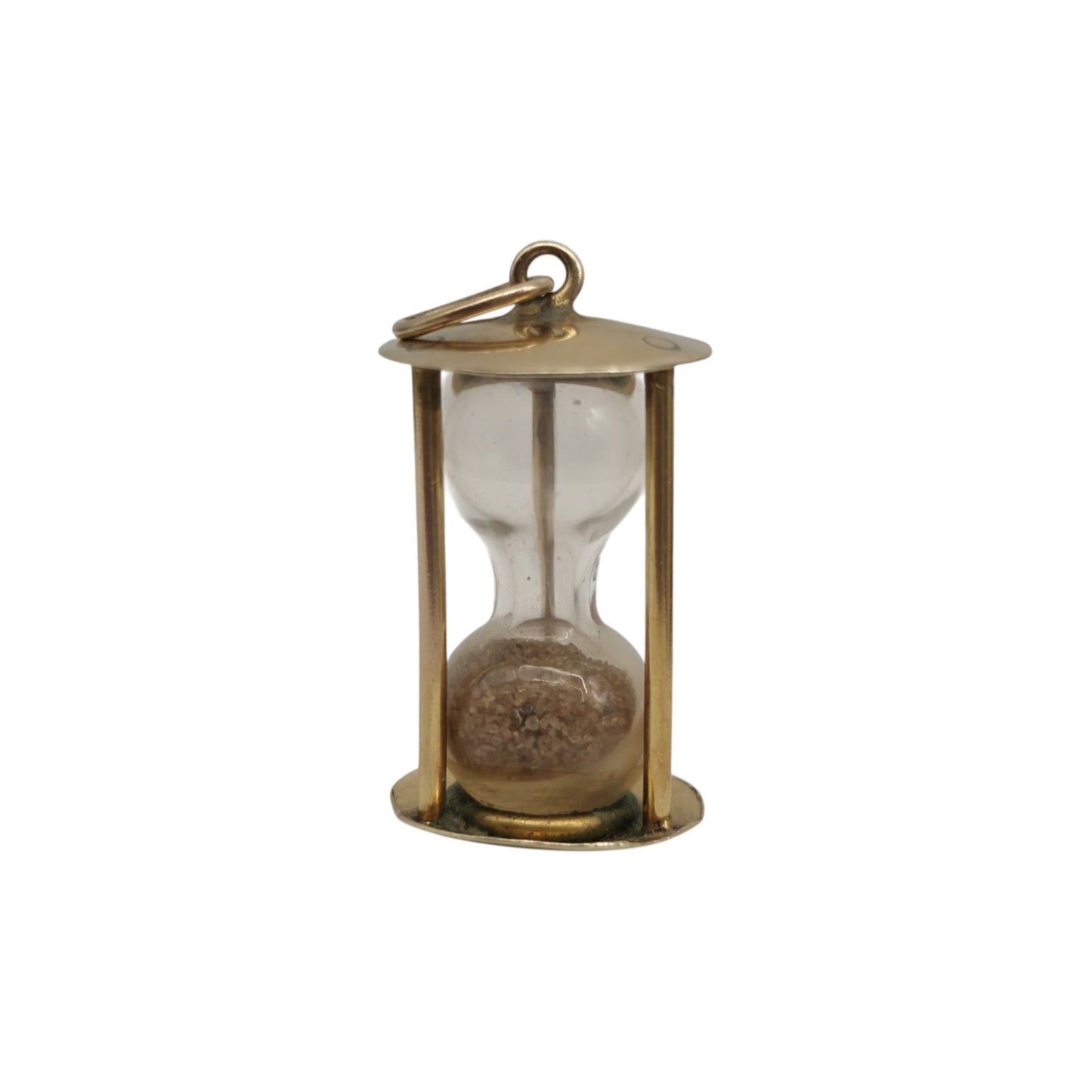 9ct Yellow Gold Hourglass Charm c.1960's L 1.6 cm 1.9 g.
