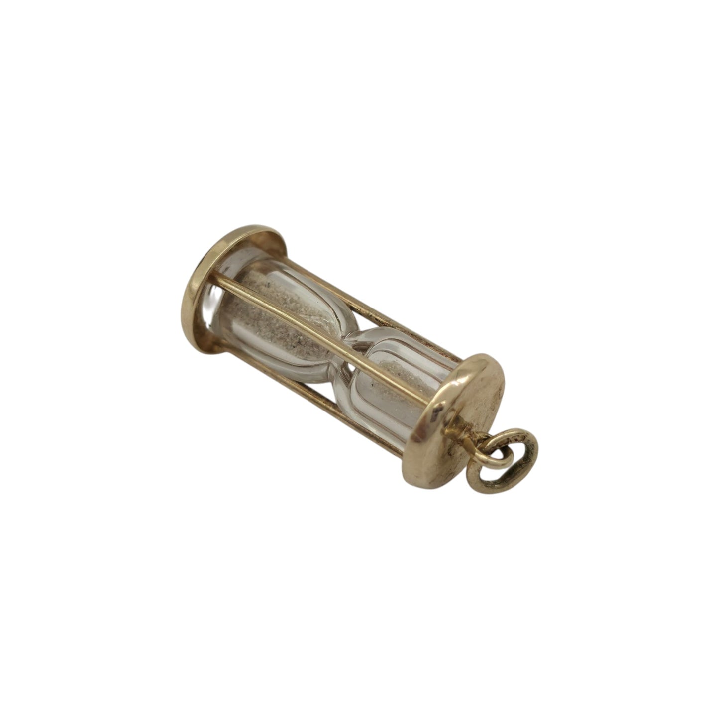 9ct 375 Yellow Gold Hourglass Charm L 1.9 cm 1.9 g.