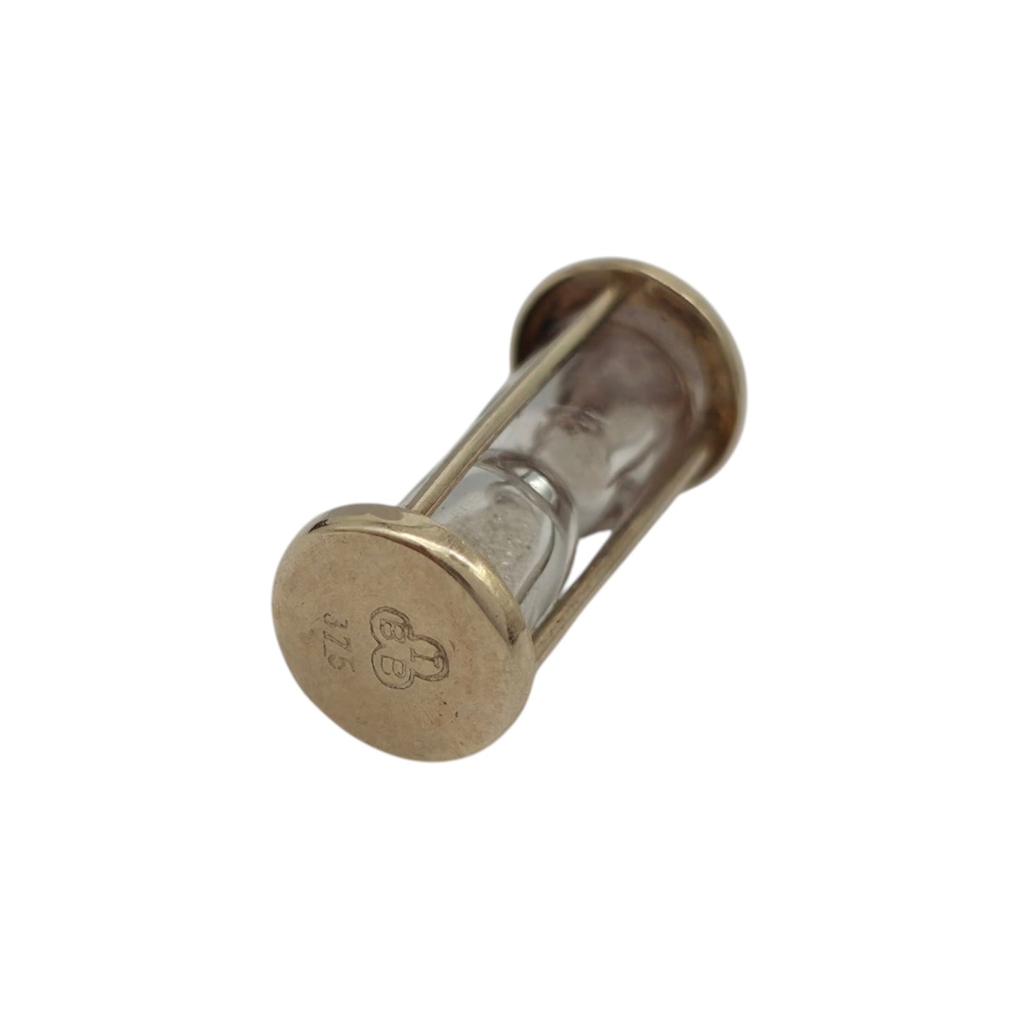 9ct 375 Yellow Gold Hourglass Charm L 1.9 cm 1.9 g.