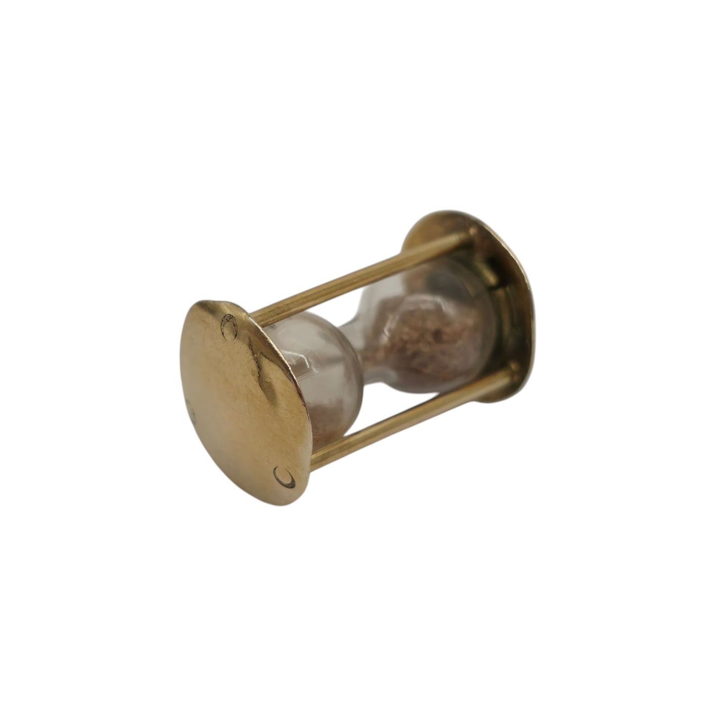9ct Yellow Gold Hourglass Charm c.1960's L 1.6 cm 1.9 g.