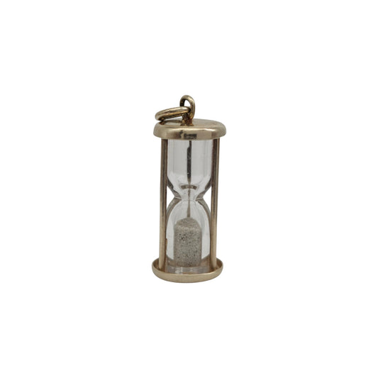 9ct 375 Yellow Gold Hourglass Charm L 1.9 cm 1.9 g.