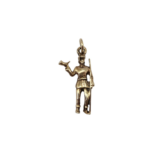 9ct 375 Yellow Gold Hunter Charm