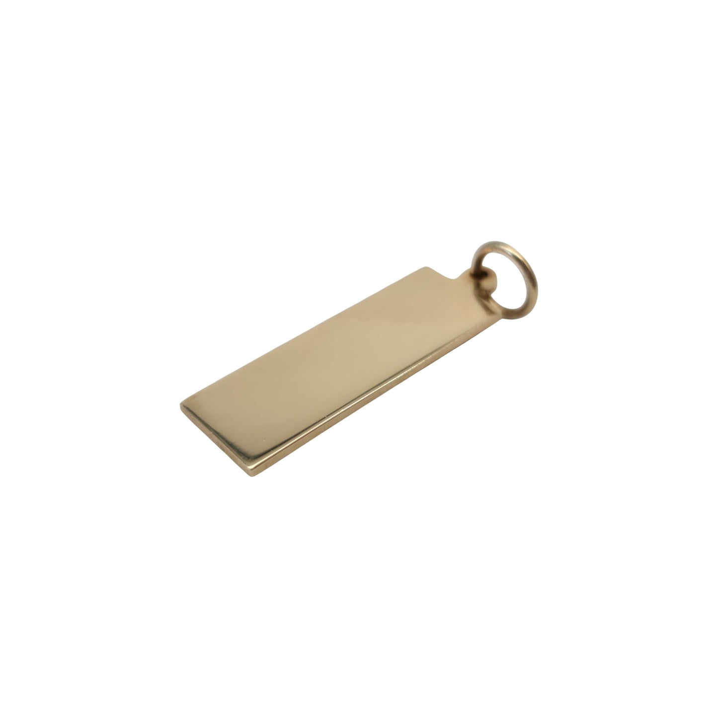 Millennium Hallmark 9ct 375 Yellow Gold Ingot Pendant L 3.3 cm 8.1 g.